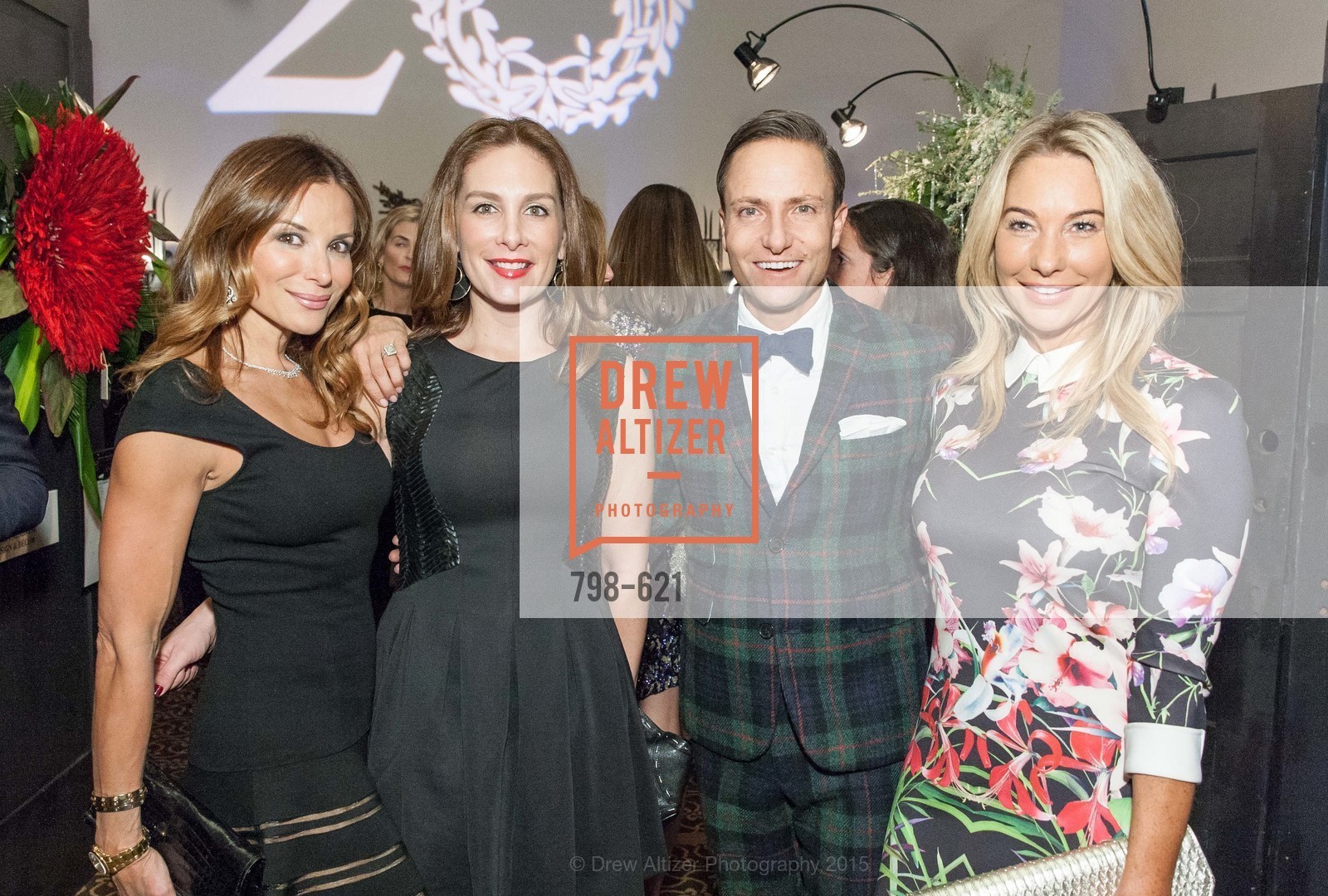 Claudia Ross, Stefanie Roumeliotes, Ken Fulk, Tiffany Cummins, Children of Shelters' Jingle and Mingle, Golden Gate Club. 135 Fisher Loop, December 3rd, 2015,Drew Altizer, Drew Altizer Photography, full-service agency, private events, San Francisco photographer, photographer california
