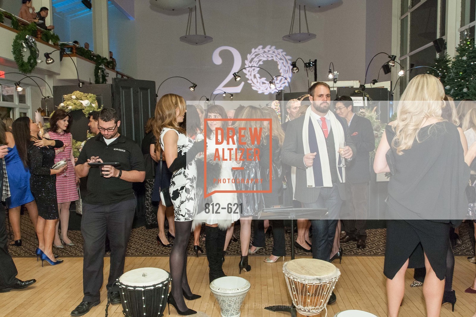 Atmosphere, Children of Shelters' Jingle and Mingle, Golden Gate Club. 135 Fisher Loop, December 3rd, 2015,Drew Altizer, Drew Altizer Photography, full-service agency, private events, San Francisco photographer, photographer california