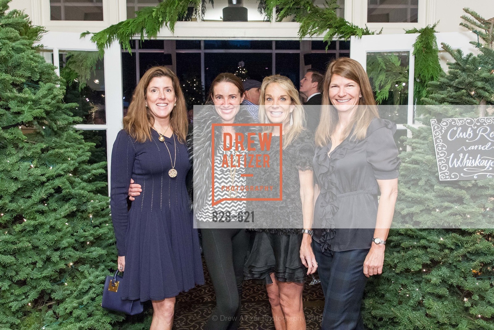 Liz Larned, Anne Laury, Michelle Cheatham, Martha Ehmann Conte, Children of Shelters' Jingle and Mingle, Golden Gate Club. 135 Fisher Loop, December 3rd, 2015,Drew Altizer, Drew Altizer Photography, full-service agency, private events, San Francisco photographer, photographer california