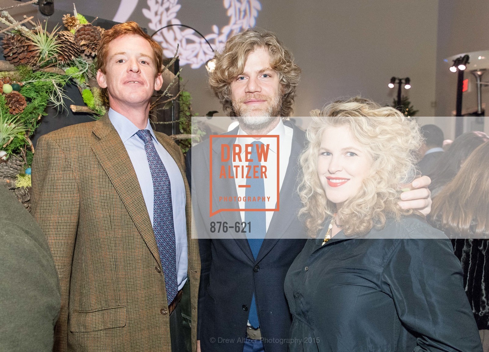 Patrick Spalding, Jeff Lanza, Claire Hudson, Children of Shelters' Jingle and Mingle, Golden Gate Club. 135 Fisher Loop, December 3rd, 2015,Drew Altizer, Drew Altizer Photography, full-service agency, private events, San Francisco photographer, photographer california