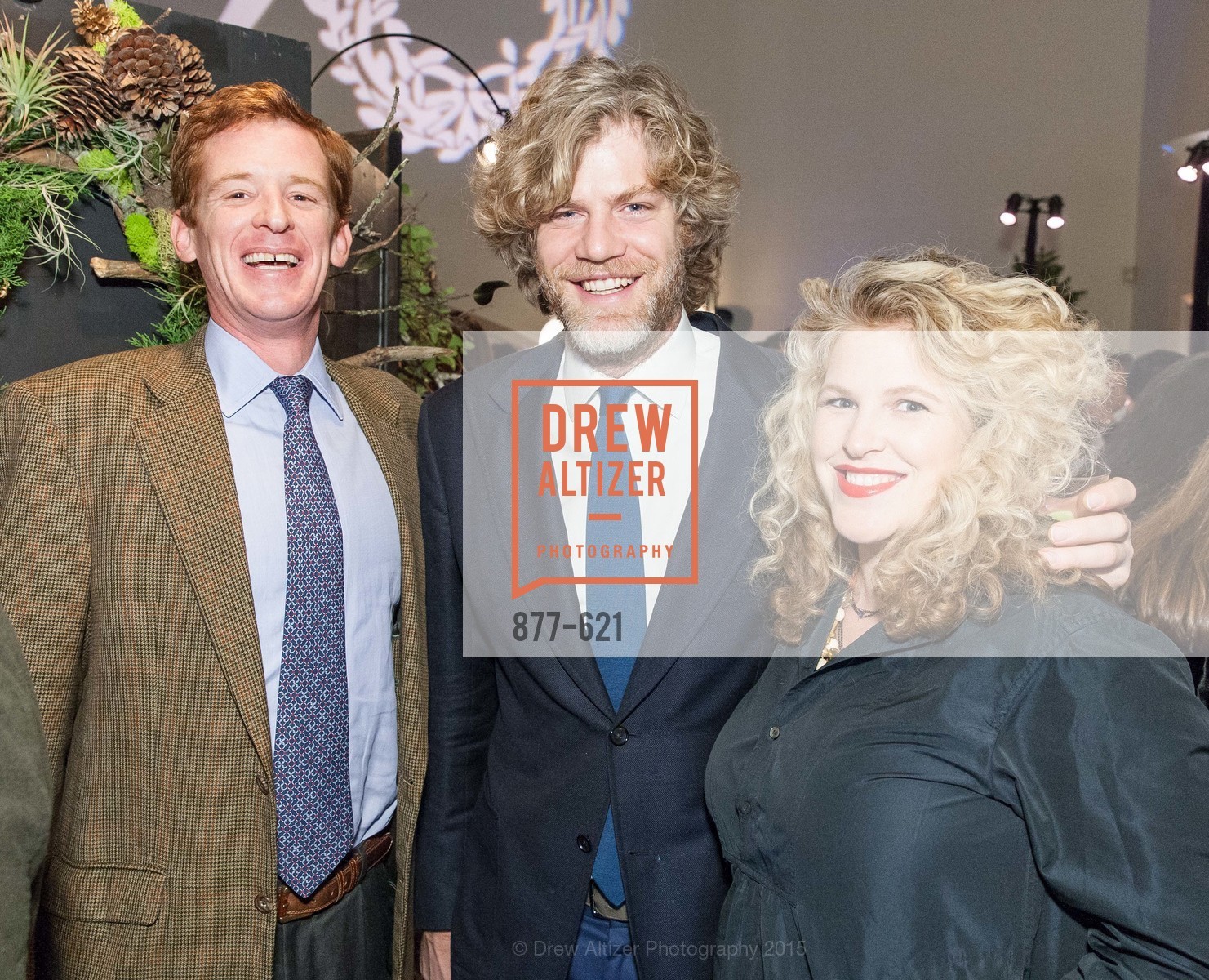 Patrick Spalding, Jeff Lanza, Claire Hudson, Children of Shelters' Jingle and Mingle, Golden Gate Club. 135 Fisher Loop, December 3rd, 2015,Drew Altizer, Drew Altizer Photography, full-service event agency, private events, San Francisco photographer, photographer California