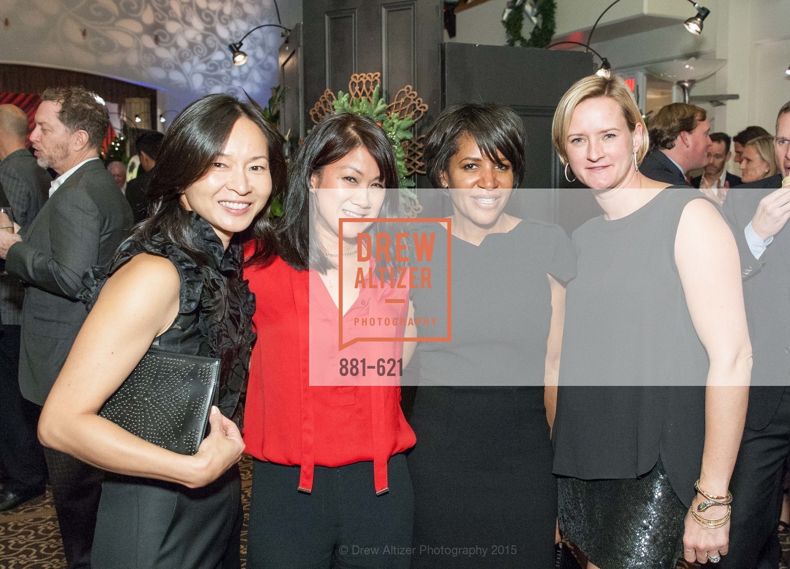 Lily Beischer, Claire Ngo, Jeana Toney, Sarah Dollens, Children of Shelters' Jingle and Mingle, Golden Gate Club. 135 Fisher Loop, December 3rd, 2015, Photo #881-621 Lily Beischer, Claire Ngo, Jeana Toney, Sarah Dollens, Photo #881-621