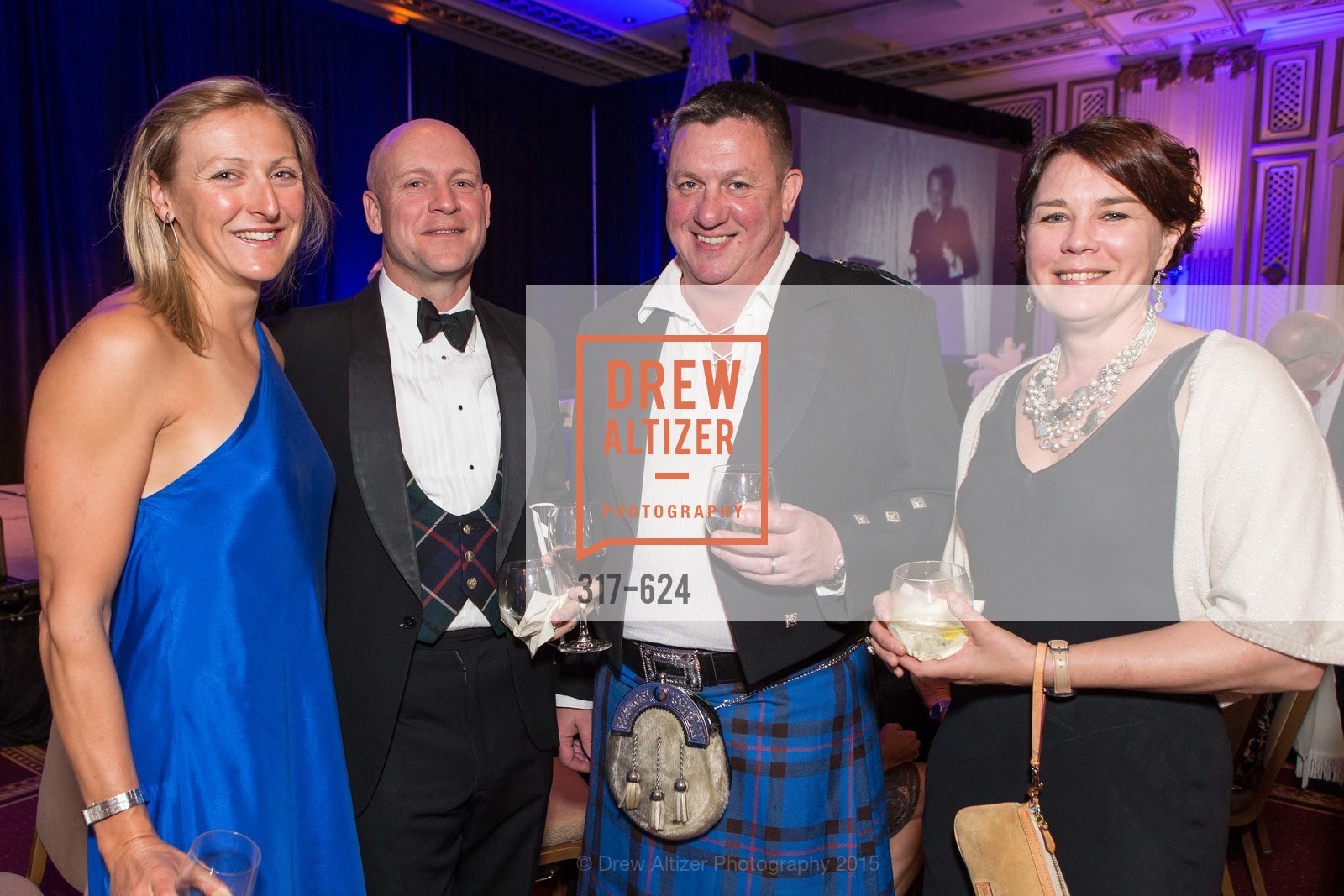 Laura Siddall, John Flynn, Simon Elliott, Claire Flynn, 2015 Raphael House Gala