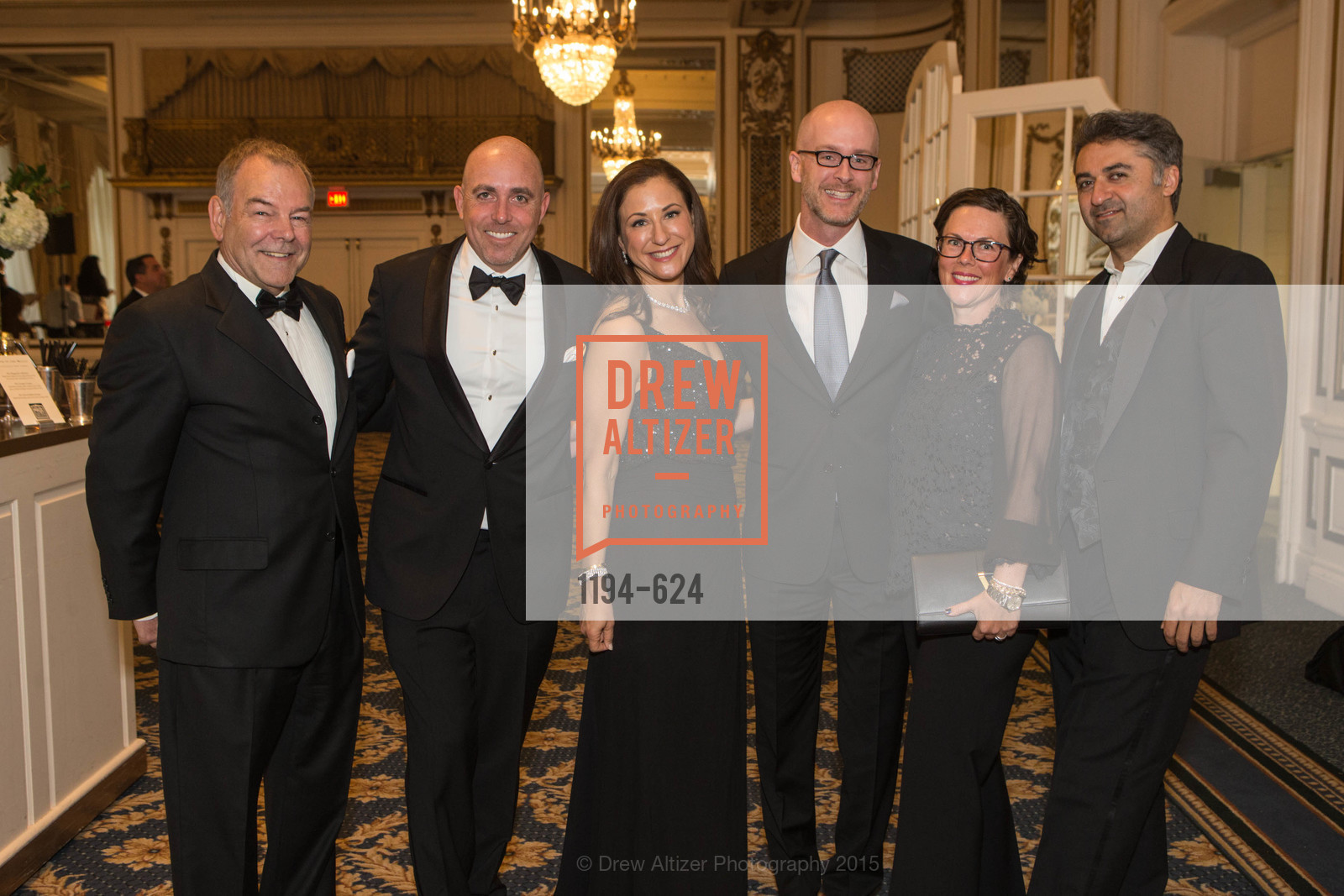 Benjamin Aune, Rick Dade, Victoria Dade, Wait Harris, Leslie Harris, Hooman Khalili, 2015 Raphael House Gala