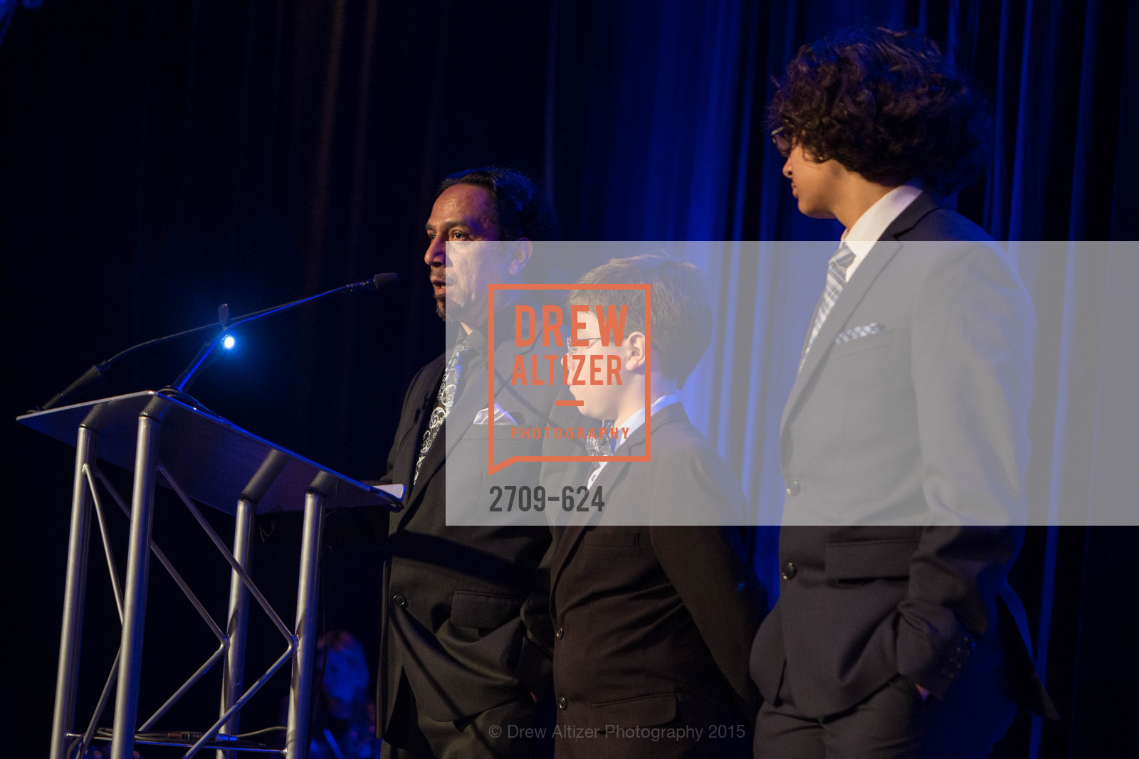 Hector Calderon, Isaac Calderon, Julian Calderon, 2015 Raphael House Gala