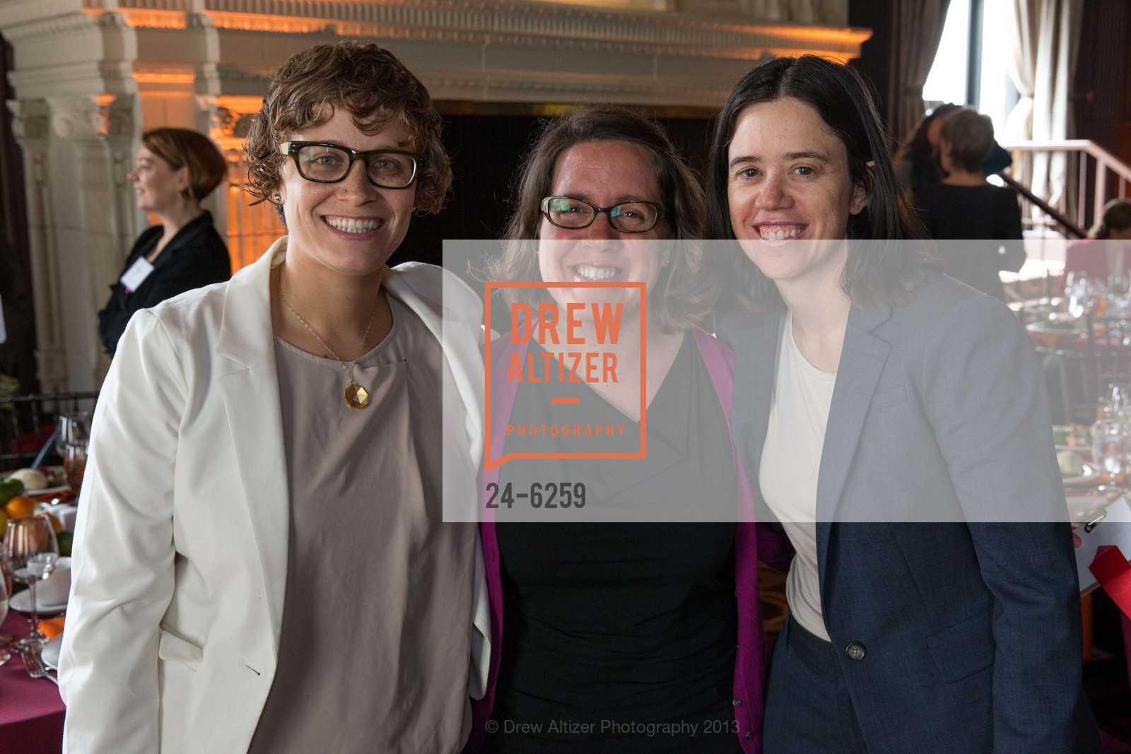 Marla Wilson, Becky Weinberg, Sarah Stein, THE SAN FRANCISCO FOUNDATION Third Annual Women Changing the World Luncheon 2013, Julia Morgan Ballroom. 465 California Street, March 6th, 2013, Photo #24-6259 Marla Wilson, Becky Weinberg, Sarah Stein, Photo #24-6259