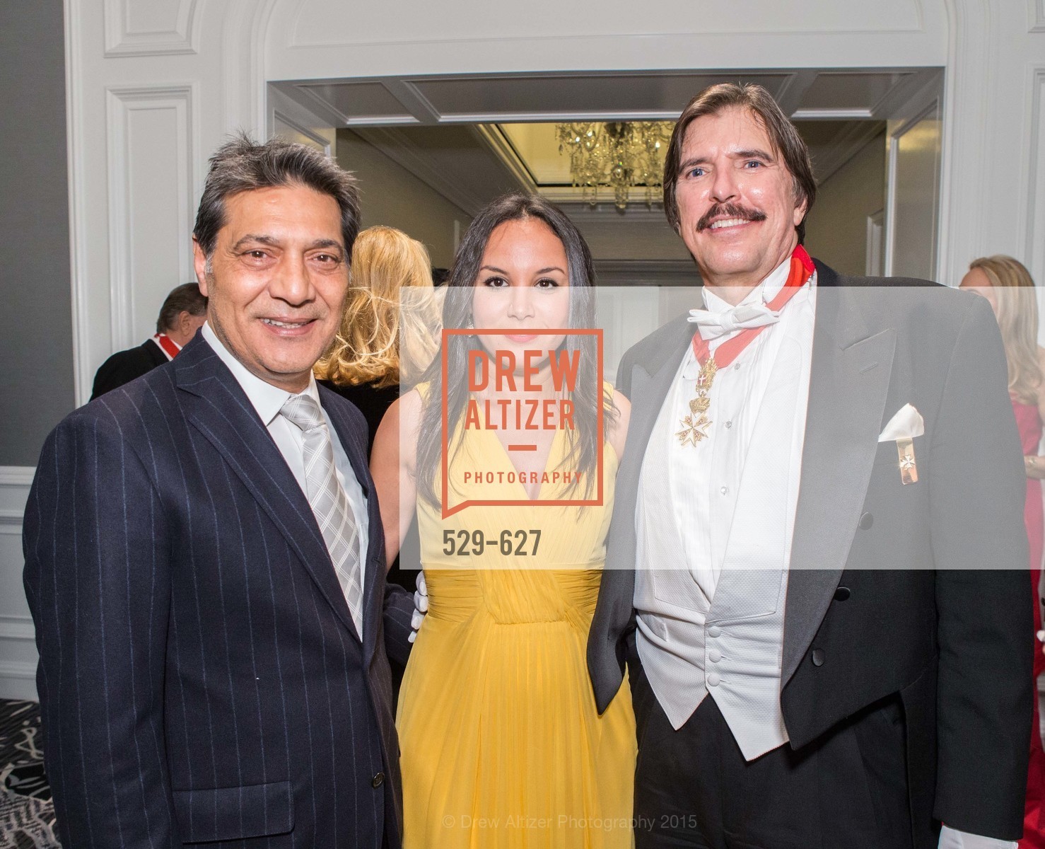 Gus Murad, Bahya Oumil-Murad, John Rosin, Sovereign Order Of St John of Jerusalem Knights Hospitaller Gala, Ritz Carlton San Francisco, December 5th, 2015,Drew Altizer, Drew Altizer Photography, full-service event agency, private events, San Francisco photographer, photographer California