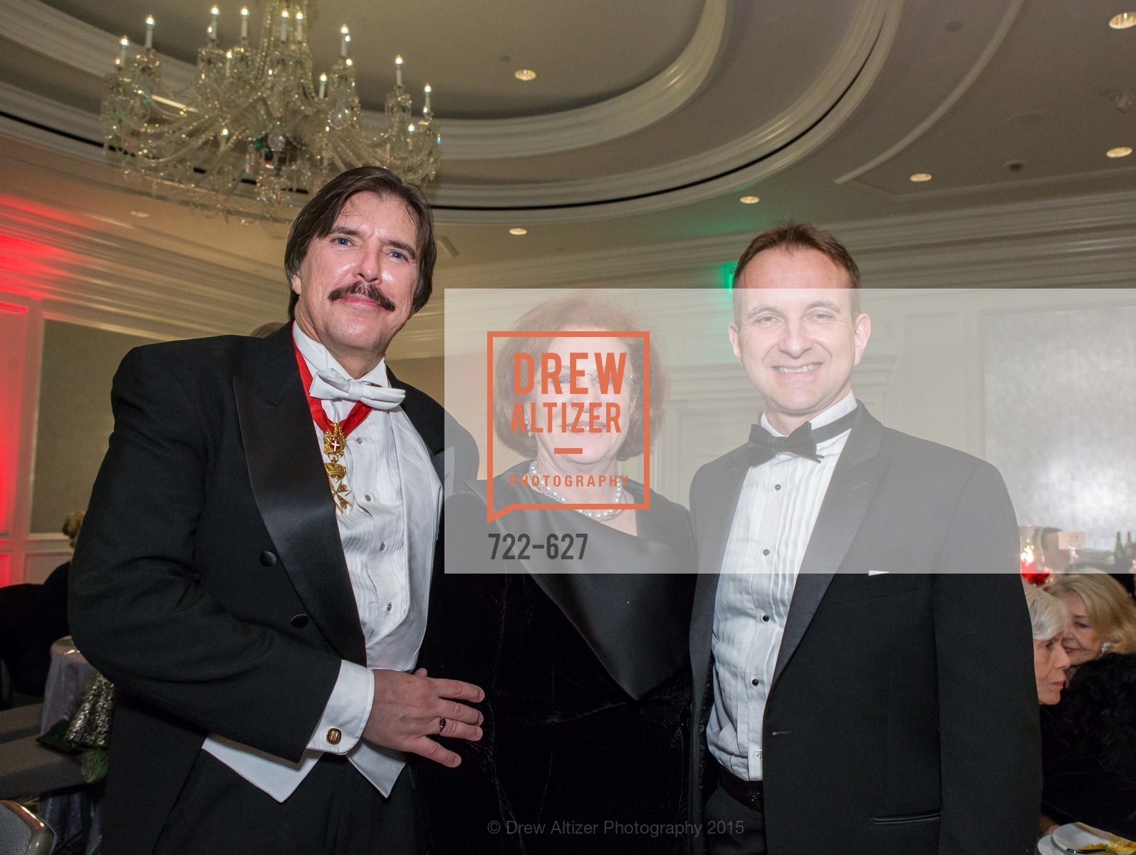 John Rosin, Romana Bracco, Mauro Battocchi, Sovereign Order Of St John of Jerusalem Knights Hospitaller Gala, Ritz Carlton San Francisco, December 5th, 2015