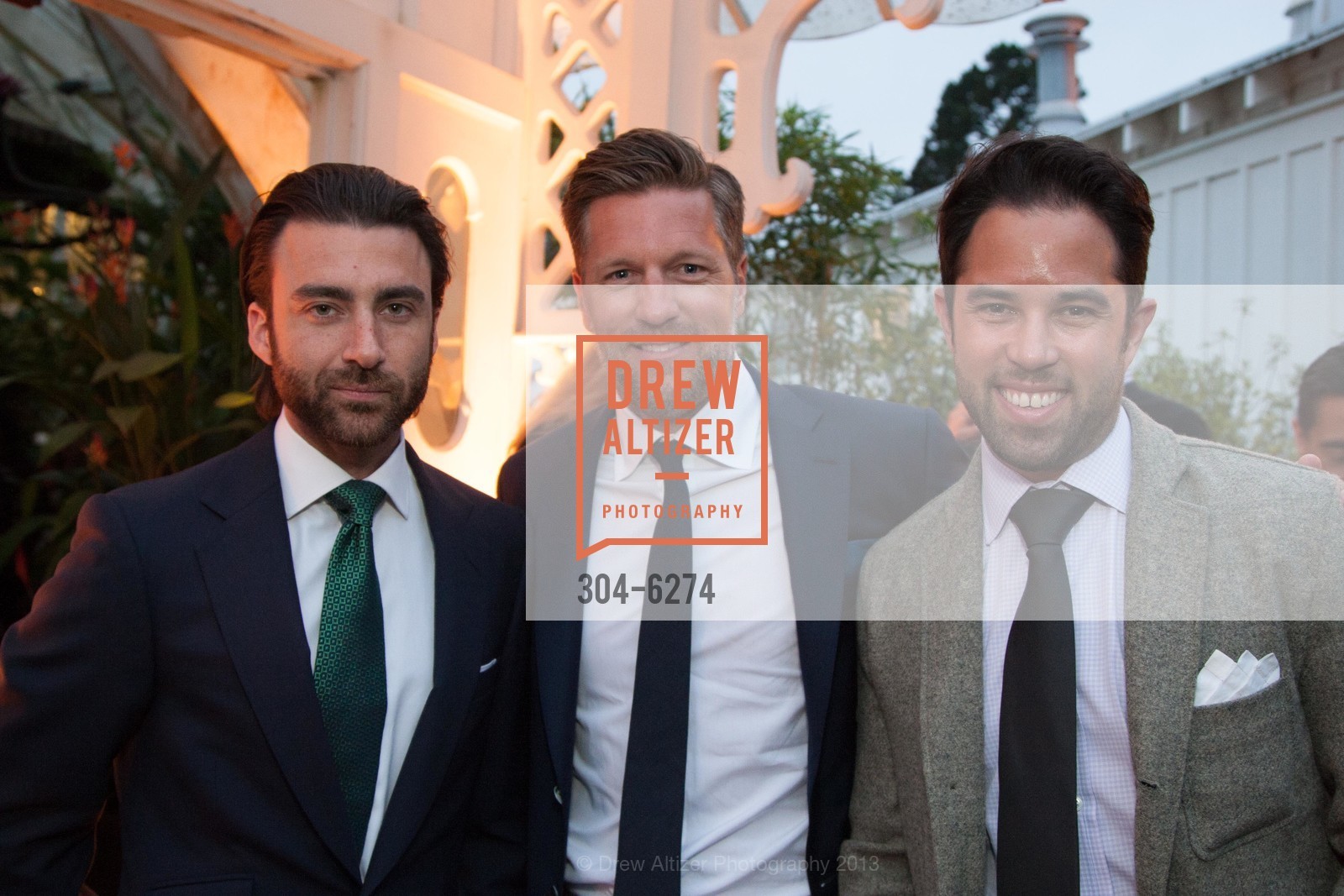 Casey Tatham, Matt Seashols, Anthony Schiller, UNITE SF DESIGN First Annual Philanthropic Runway Show, Conservatory of Flowers. 100 John F Kennedy Dr, San Francisco, CA 94118, April 24th, 2013, Photo #304-6274 Casey Tatham, Matt Seashols, Anthony Schiller, Photo #304-6274
