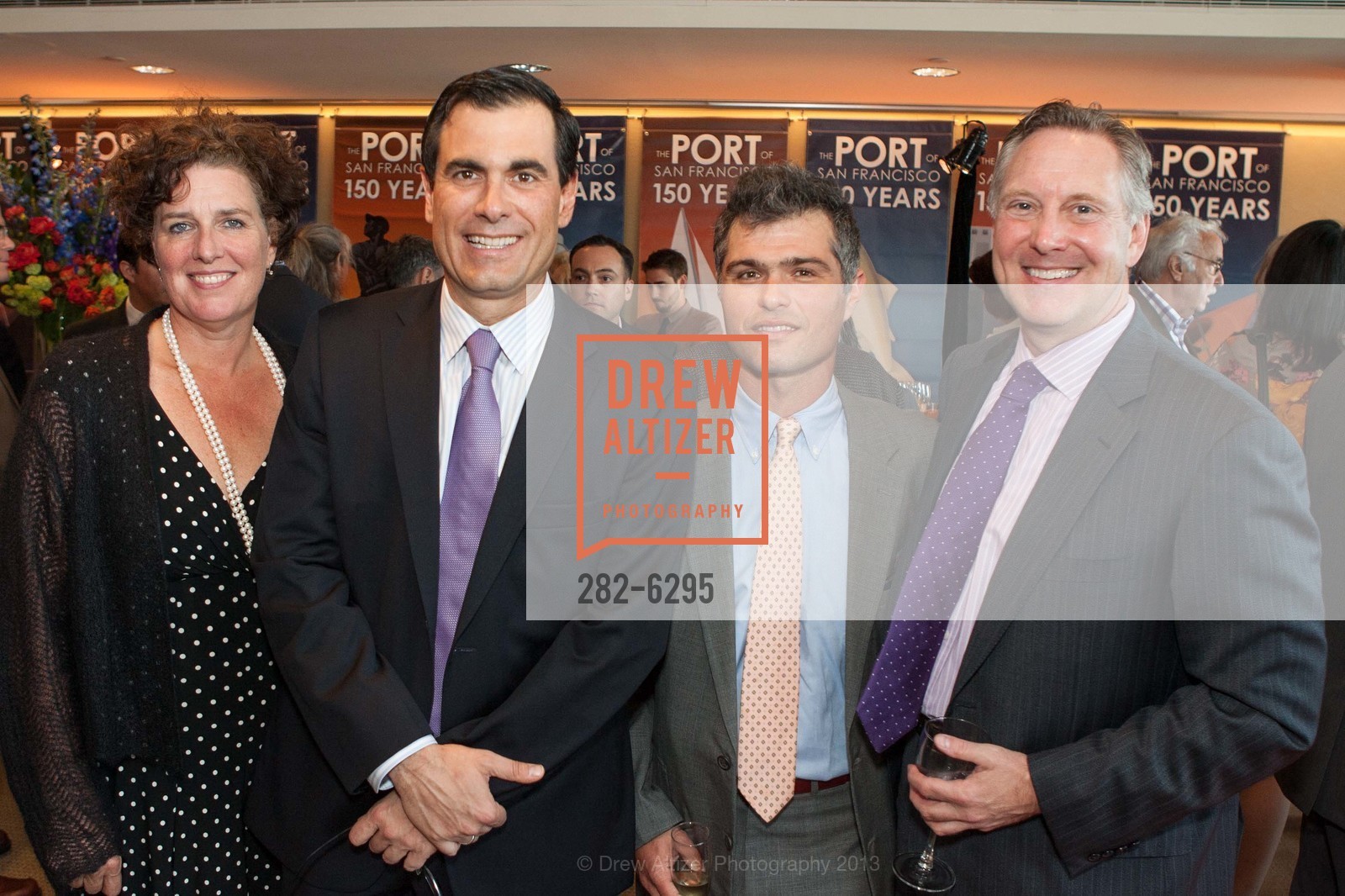 Jane Sullivan, Alfredo Casuso, Firat Yener, David Perry, PORT OF SAN FRANCISCO's 150th Anniversary, US, April 24th, 2013, Photo #282-6295 Jane Sullivan, Alfredo Casuso, Firat Yener, David Perry, Photo #282-6295
