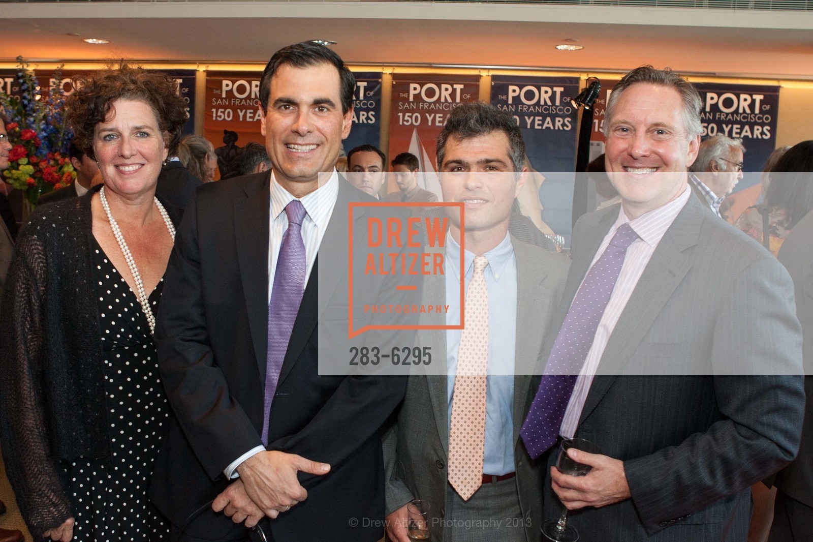 Jane Sullivan, Alfredo Casuso, Firat Yener, David Perry, PORT OF SAN FRANCISCO's 150th Anniversary, US, April 24th, 2013, Photo #283-6295 Jane Sullivan, Alfredo Casuso, Firat Yener, David Perry, Photo #283-6295