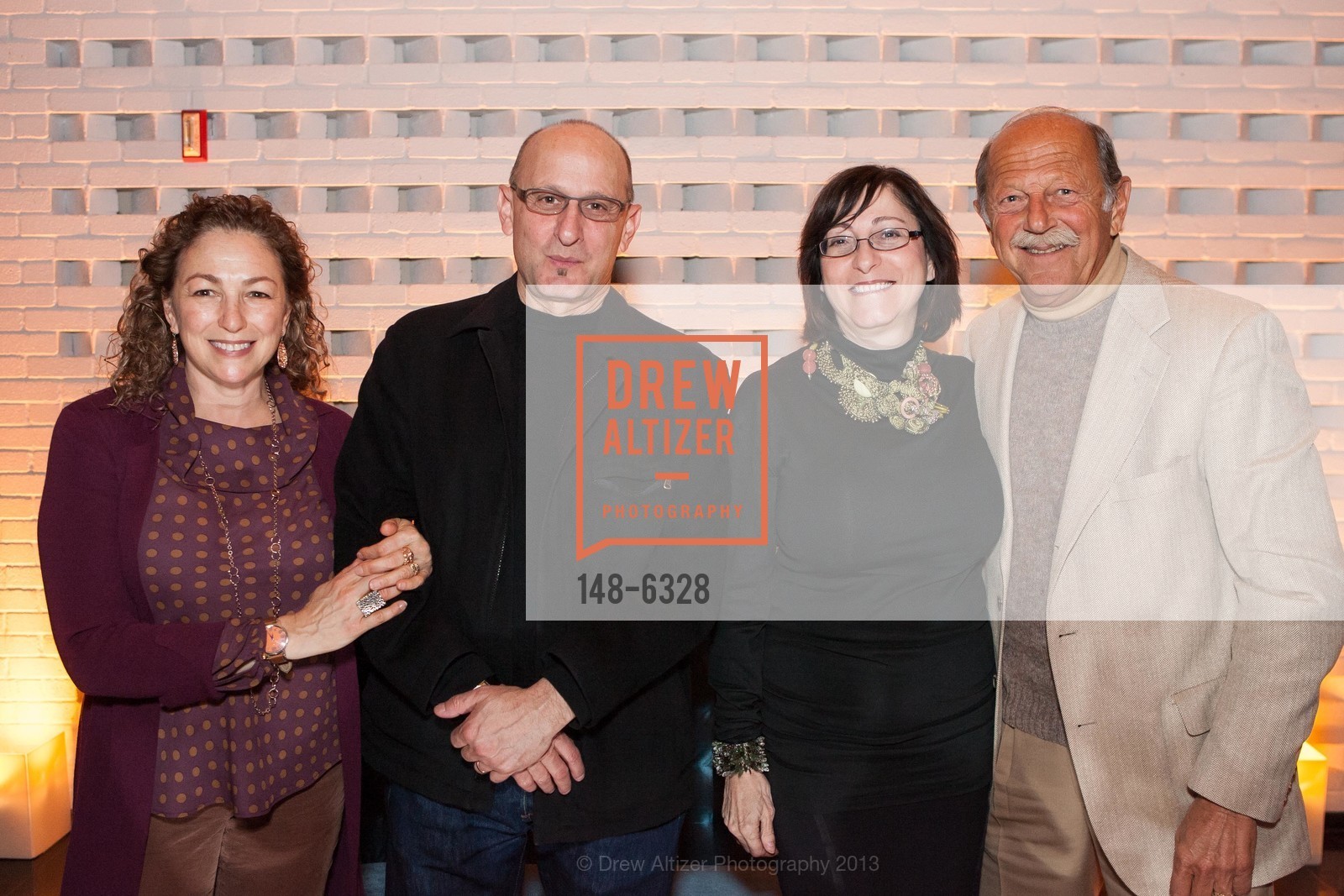 Susan Kirshenbaum, Jack Ostrofsky, Toni Miller, Donald Miller, SFMOMA Artist’s Circle Preview and Reception for Christian Marclay: The Clock, US, April 3rd, 2013, Photo #148-6328 Susan Kirshenbaum, Jack Ostrofsky, Toni Miller, Donald Miller, Photo #148-6328