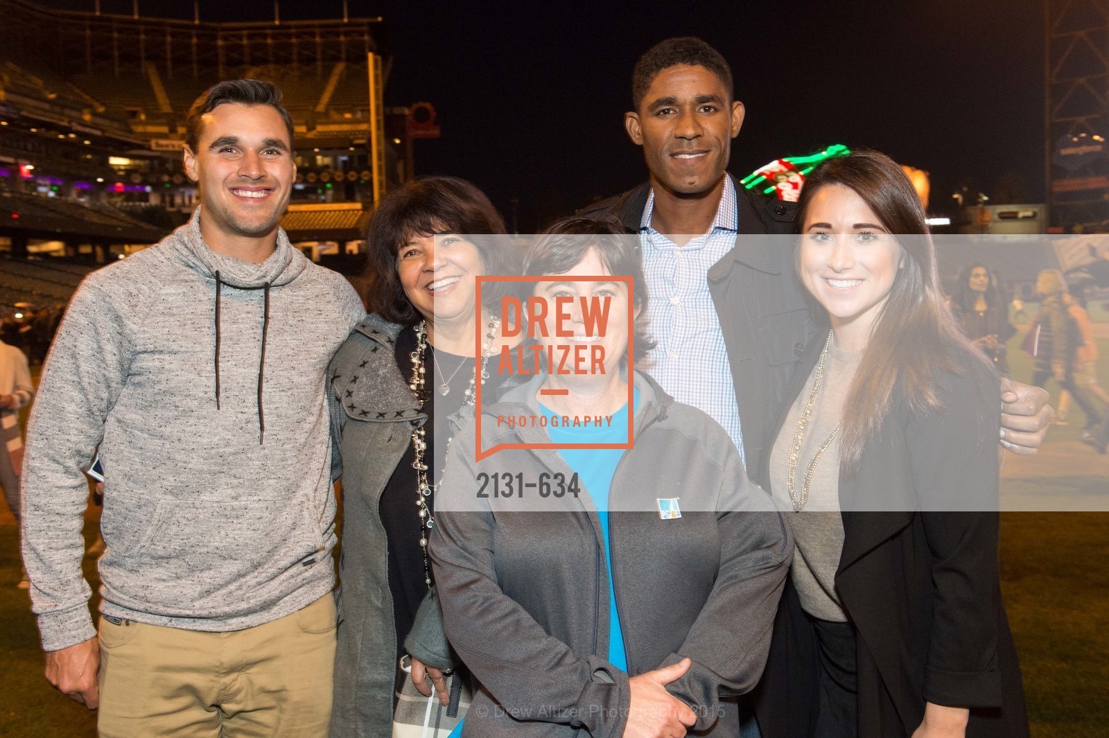 Chris Wondolowski, Marilyn Rogers, Lisa Hurley, Khari Stephenson, Jenny Eastland, Holiday Heroes 2015, AT&T Park, December 7th, 2015,Drew Altizer, Drew Altizer Photography, full-service event agency, private events, San Francisco photographer, photographer California