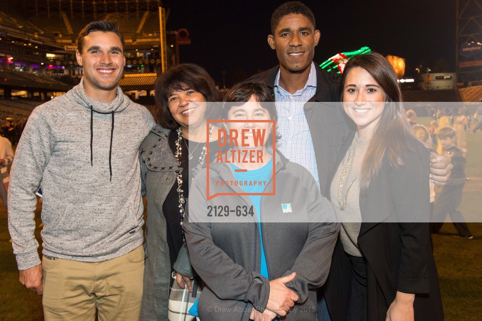 Chris Wondolowski, Marilyn Rogers, Lisa Hurley, Khari Stephenson, Jenny Eastland, Holiday Heroes 2015, AT&T Park, December 7th, 2015,Drew Altizer, Drew Altizer Photography, full-service agency, private events, San Francisco photographer, photographer california