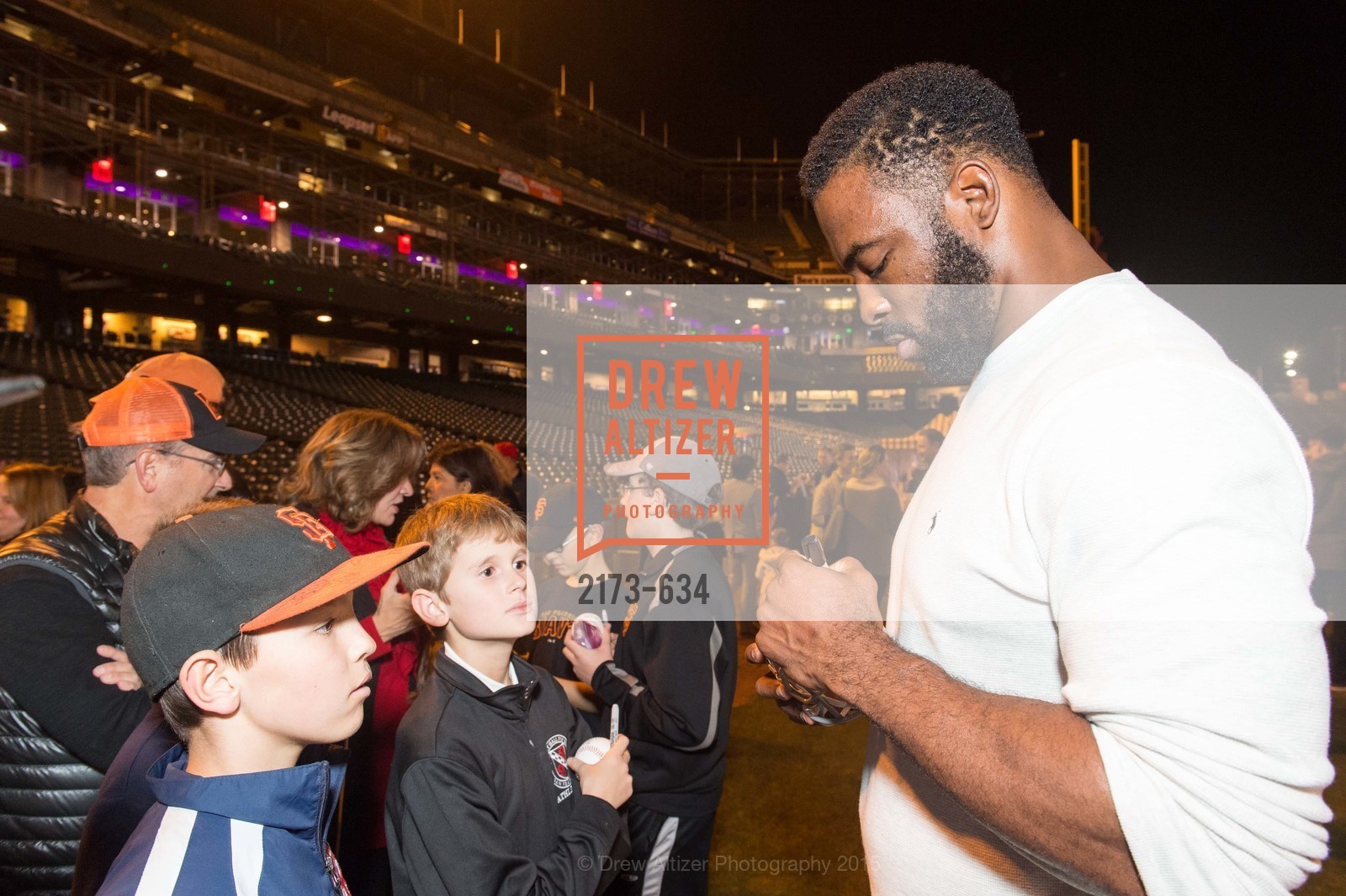 Justin Tuck, Holiday Heroes 2015, AT&T Park, December 7th, 2015,Drew Altizer, Drew Altizer Photography, full-service event agency, private events, San Francisco photographer, photographer California