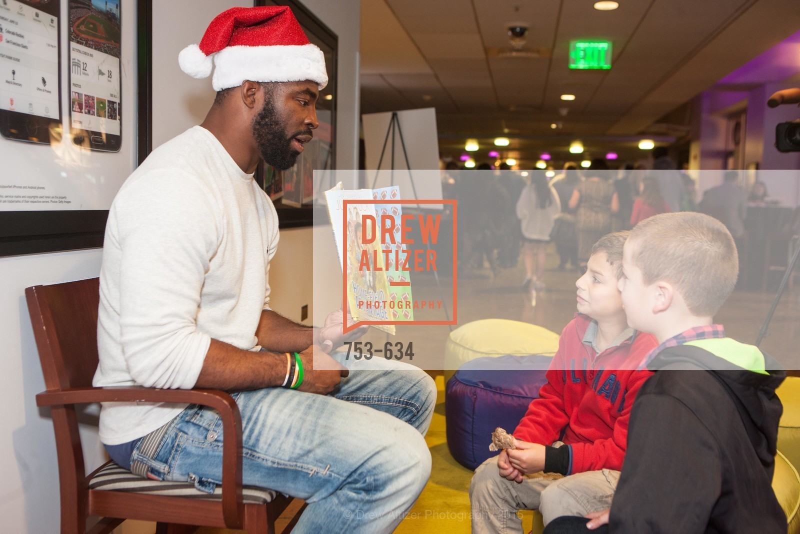 Justin Tuck, Holiday Heroes 2015, AT&T Park, December 7th, 2015,Drew Altizer, Drew Altizer Photography, full-service agency, private events, San Francisco photographer, photographer california