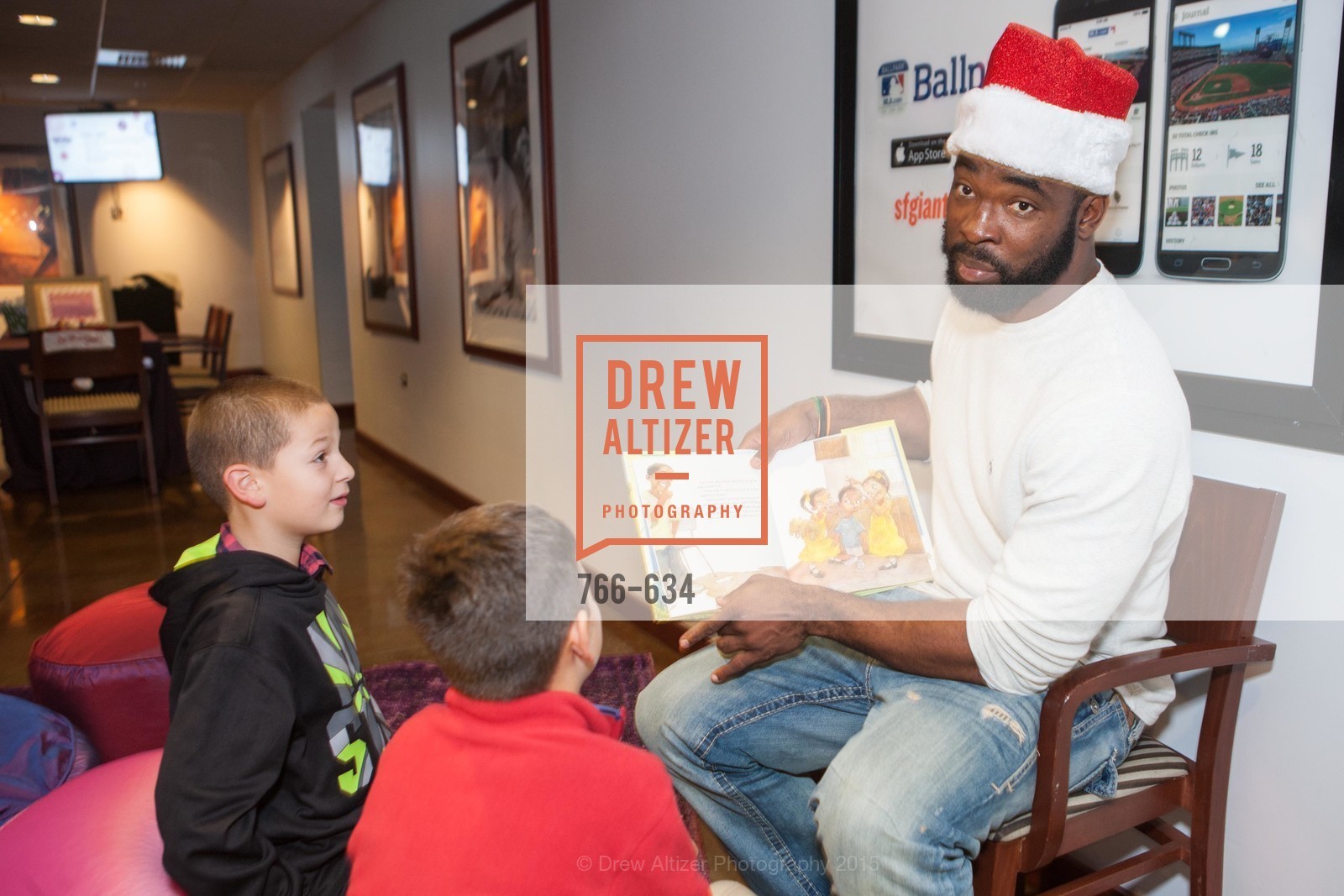 Justin Tuck, Holiday Heroes 2015, AT&T Park, December 7th, 2015,Drew Altizer, Drew Altizer Photography, full-service agency, private events, San Francisco photographer, photographer california