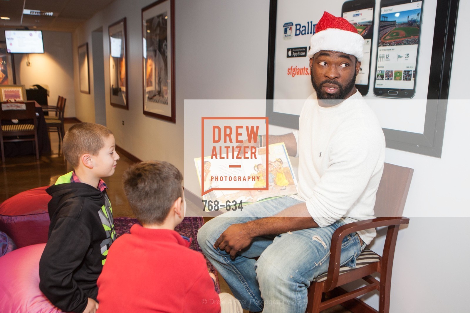 Justin Tuck, Holiday Heroes 2015, AT&T Park, December 7th, 2015,Drew Altizer, Drew Altizer Photography, full-service agency, private events, San Francisco photographer, photographer california