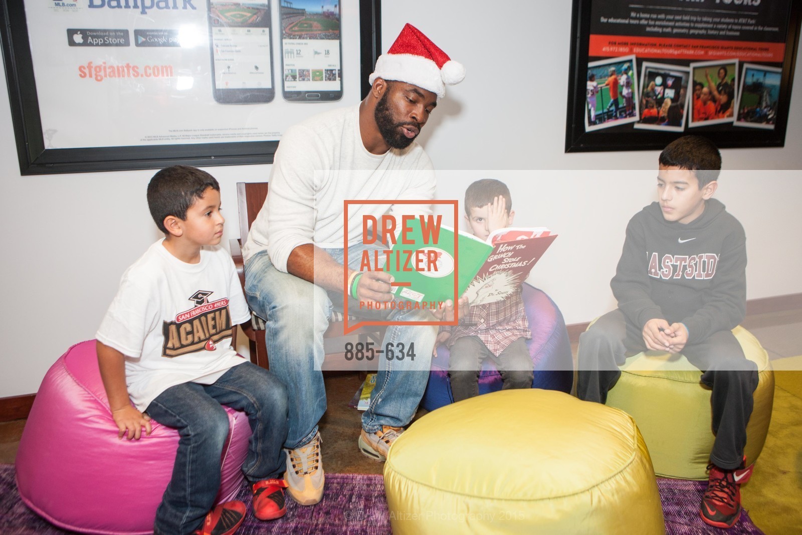 Justin Tuck, Holiday Heroes 2015, AT&T Park, December 7th, 2015,Drew Altizer, Drew Altizer Photography, full-service agency, private events, San Francisco photographer, photographer california