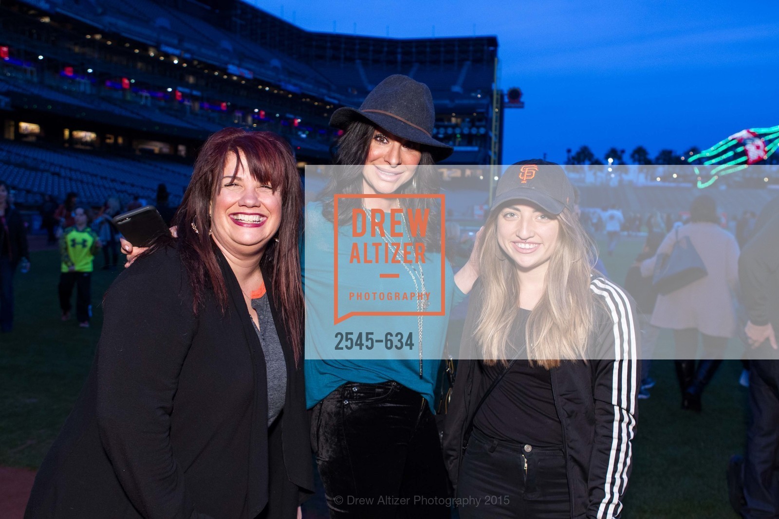 Molly Hulton, Deb Monte, Rosanna Romero, Holiday Heroes 2015, AT&T Park, December 7th, 2015,Drew Altizer, Drew Altizer Photography, full-service agency, private events, San Francisco photographer, photographer california