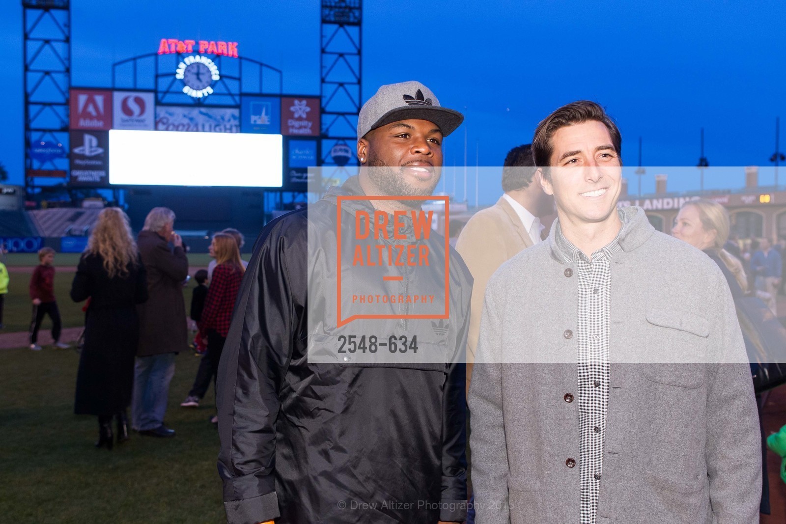 Carlos Hyde, Jonny Moseley, Holiday Heroes 2015, AT&T Park, December 7th, 2015,Drew Altizer, Drew Altizer Photography, full-service agency, private events, San Francisco photographer, photographer california