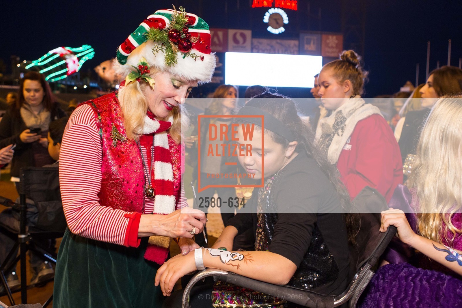 Sandra Leathley, Tess Gundacker, Holiday Heroes 2015, AT&T Park, December 7th, 2015,Drew Altizer, Drew Altizer Photography, full-service event agency, private events, San Francisco photographer, photographer California
