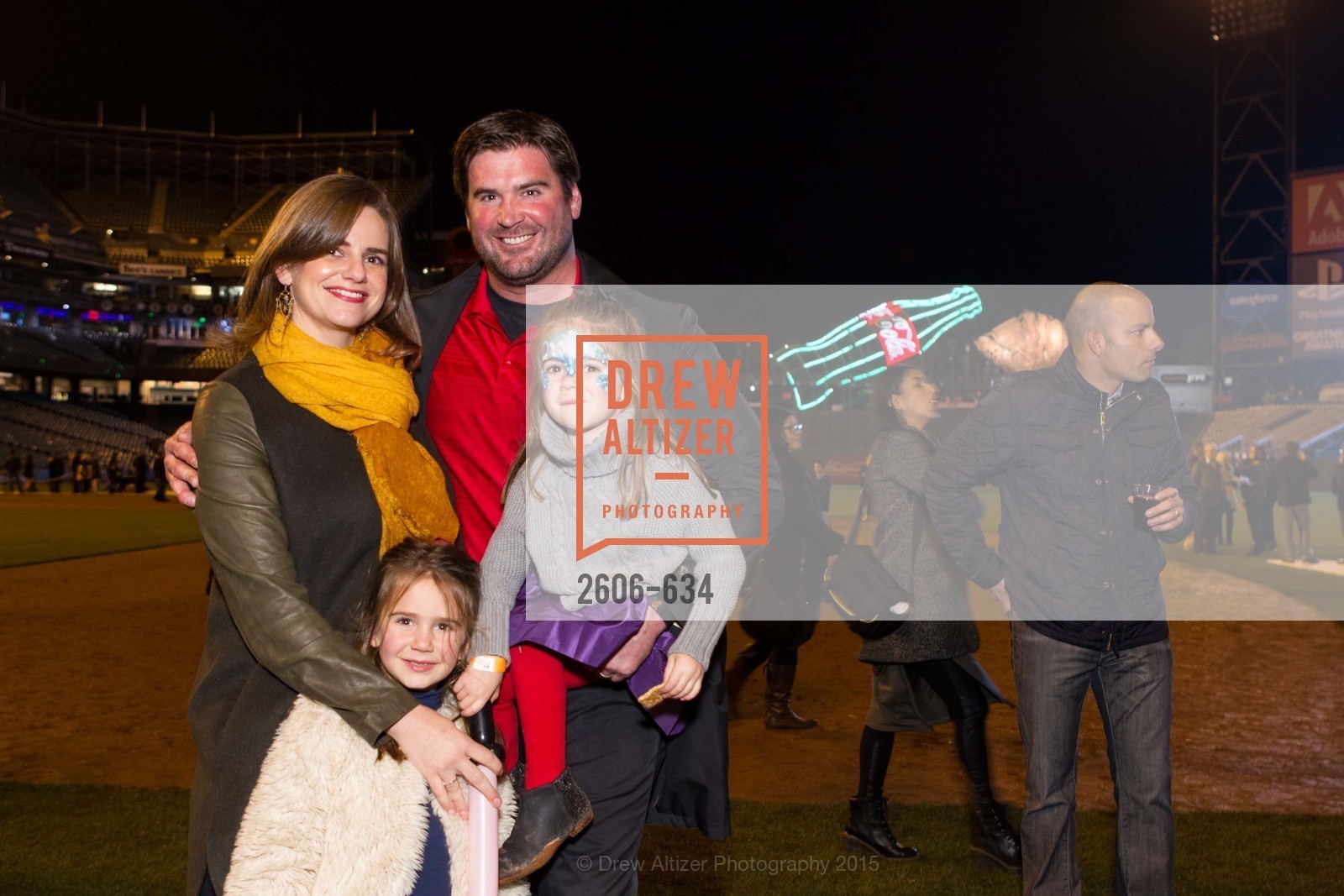 Emily Heitmann, Evie Heitmann, Ellie Heitmann, Eric Heitmann, Holiday Heroes 2015, AT&T Park, December 7th, 2015,Drew Altizer, Drew Altizer Photography, full-service agency, private events, San Francisco photographer, photographer california