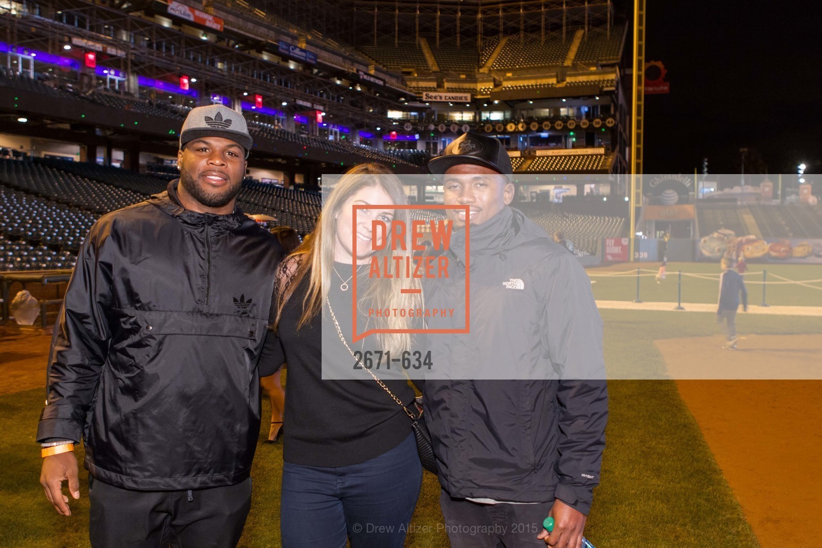 Carlos Hyde, Rebecca Otto, Greg Pratt, Holiday Heroes 2015, AT&T Park, December 7th, 2015,Drew Altizer, Drew Altizer Photography, full-service agency, private events, San Francisco photographer, photographer california