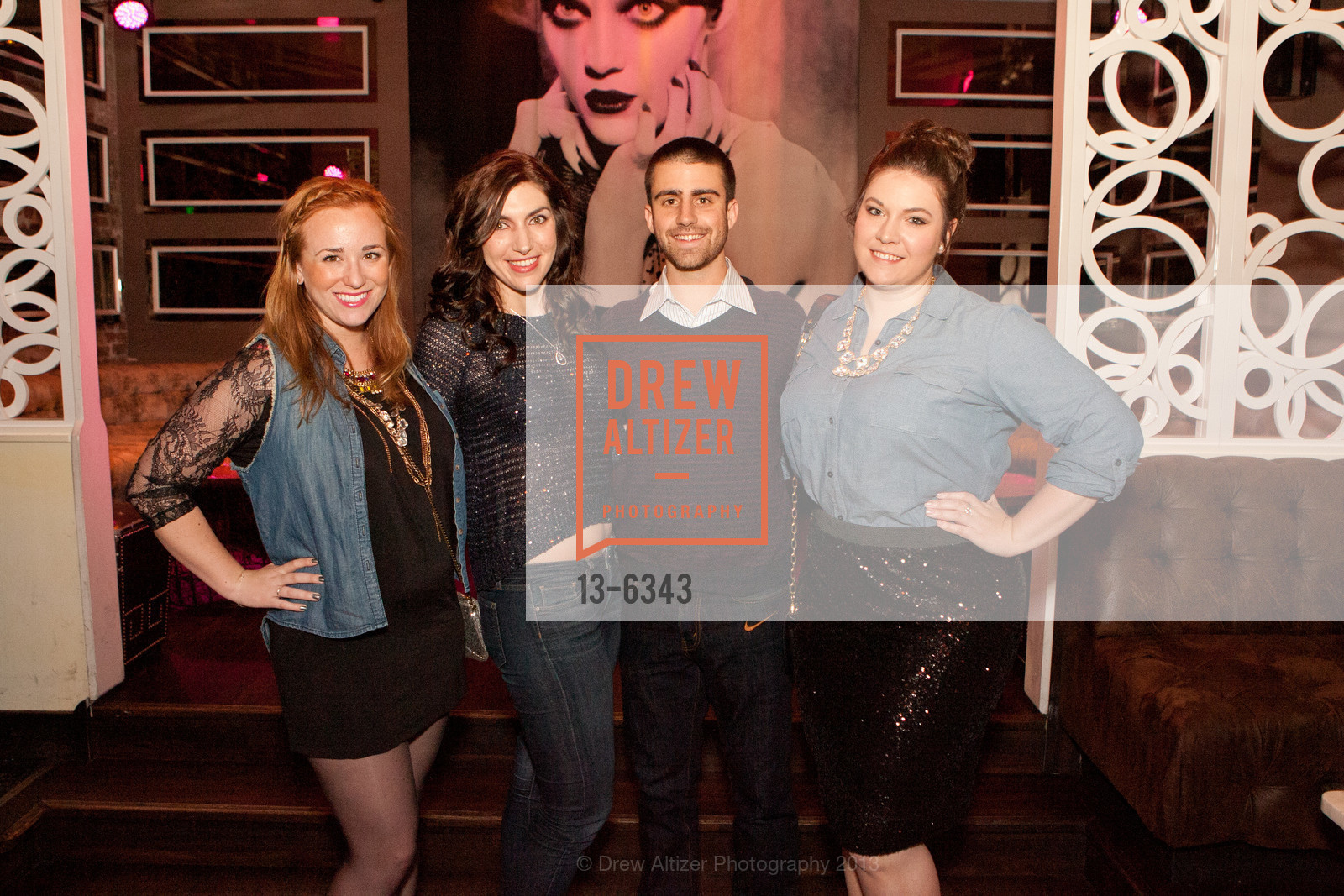 Andrea Marquis, Rebecca Carr, Zach Vlahos, Mackenzie Vaillancourt, SPINSTERS OF SAN FRANCISCO: Denims & Diamonds, US, February 7th, 2013, Photo #13-6343 Andrea Marquis, Rebecca Carr, Zach Vlahos, Mackenzie Vaillancourt, Photo #13-6343