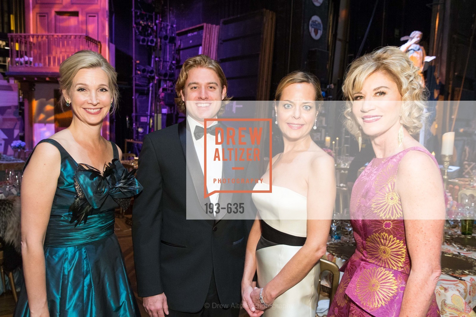 Courtney Labe, Stratton Poland, Charlot Malin, Mary Poland, An Evening on the Stage Honoring Renaissance Man Gordon Getty, War Memorial Opera House. 301 Van Ness Ave, Photo #193-635 Courtney Labe, Stratton Poland, Charlot Malin, Mary Poland, Photo #193-635