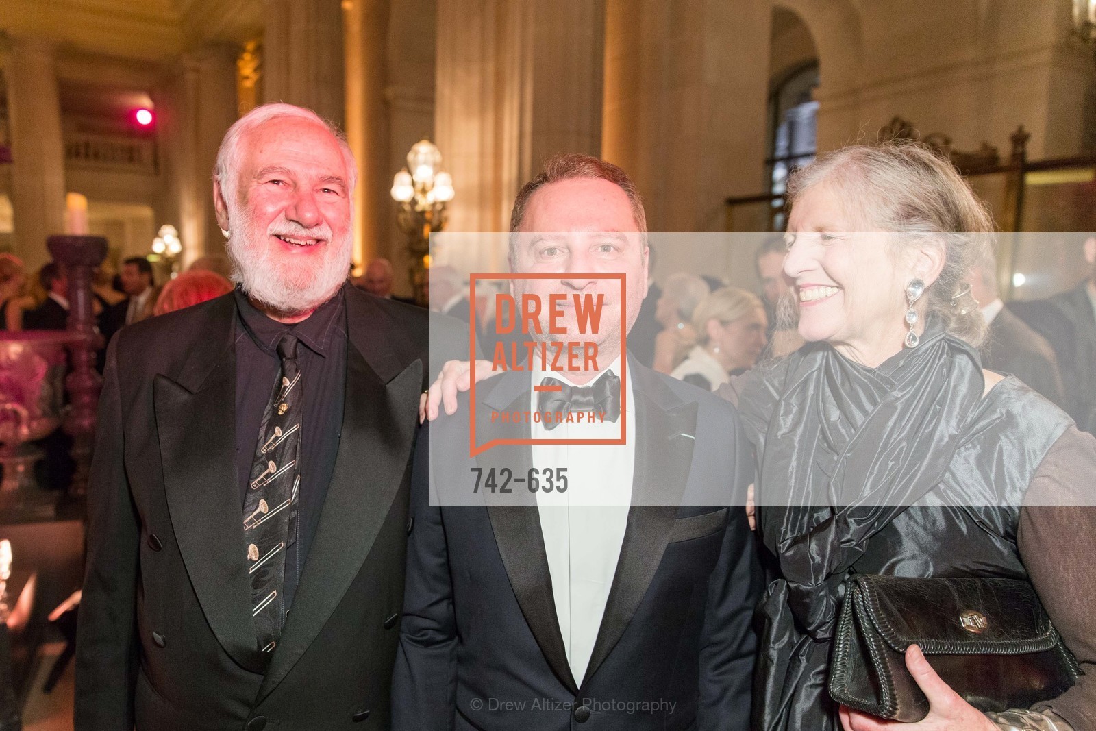 Jerry Garchik, Serge Sorokko, Leah Garchik, An Evening on the Stage Honoring Renaissance Man Gordon Getty, War Memorial Opera House. 301 Van Ness Ave, December 7th, 2015,Drew Altizer, Drew Altizer Photography, full-service agency, private events, San Francisco photographer, photographer california