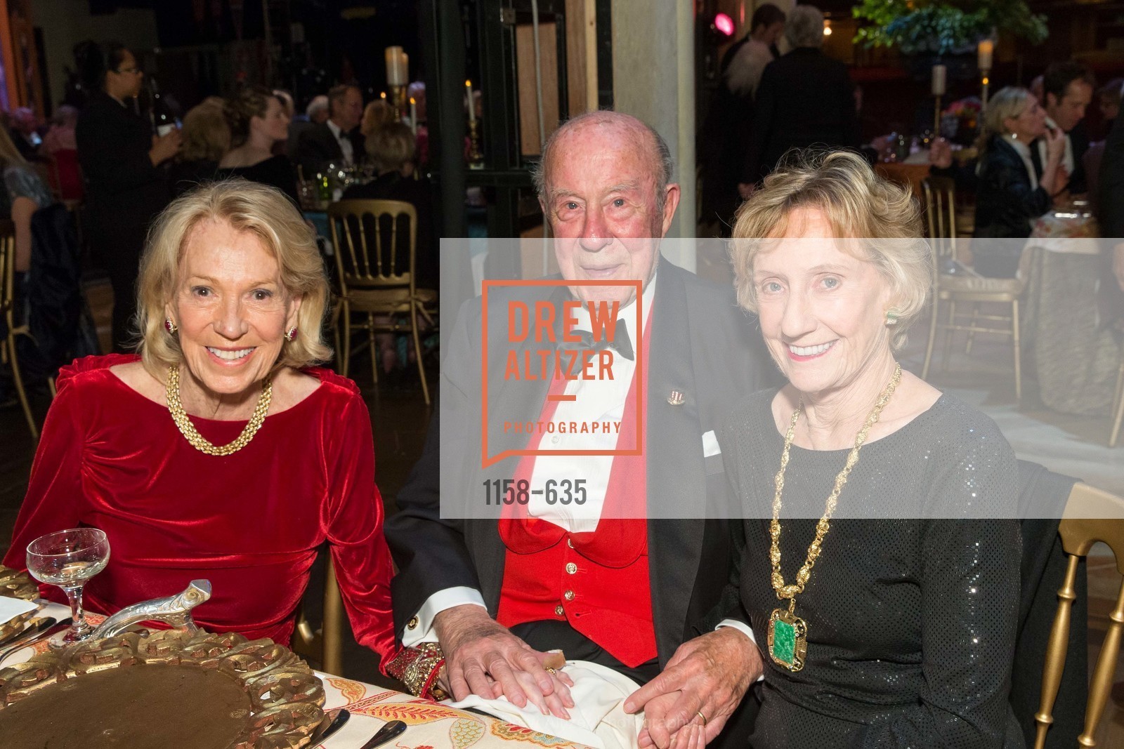 Charlotte Shultz, George Shultz, Nancy Bechtle, An Evening on the Stage Honoring Renaissance Man Gordon Getty, War Memorial Opera House. 301 Van Ness Ave, December 7th, 2015,Drew Altizer, Drew Altizer Photography, full-service agency, private events, San Francisco photographer, photographer california