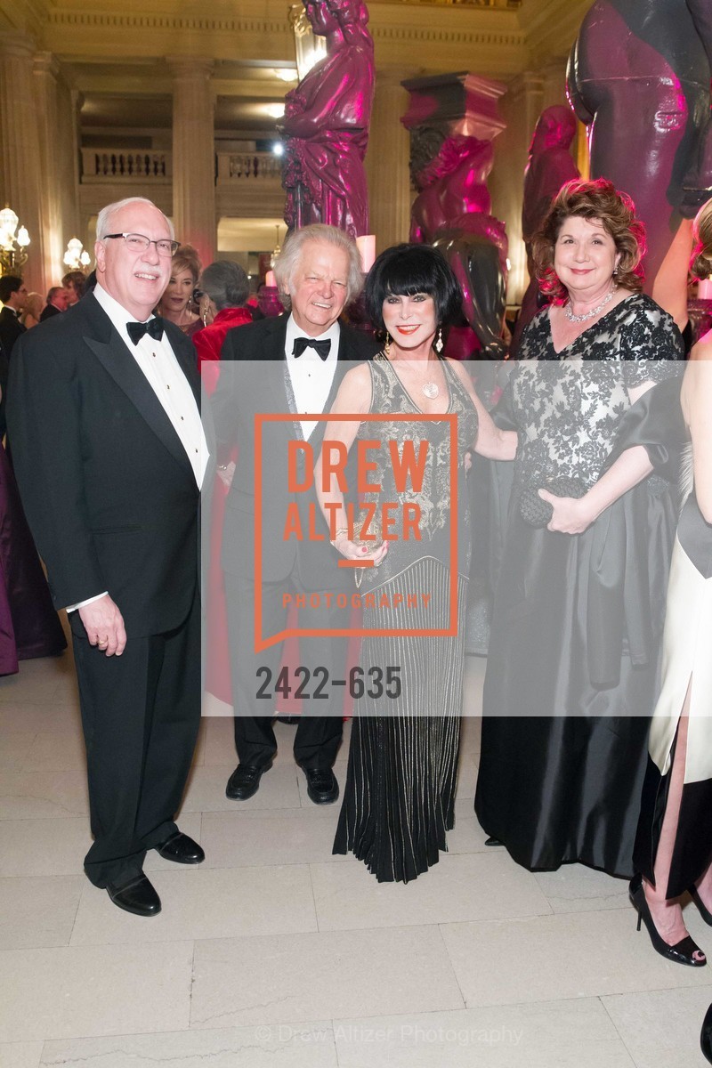 Richard Glogow, Michael Cabak, Marilyn Cabak, Pamela Glogow, An Evening on the Stage Honoring Renaissance Man Gordon Getty, War Memorial Opera House. 301 Van Ness Ave, December 7th, 2015,Drew Altizer, Drew Altizer Photography, full-service agency, private events, San Francisco photographer, photographer california