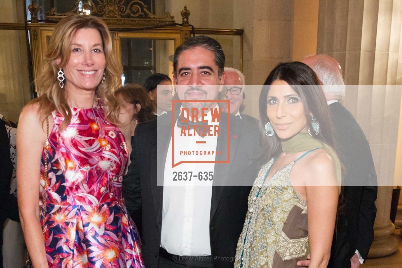 Susan Dunlevy, Nadir Shaikh, Sobia Shaikh, An Evening on the Stage Honoring Renaissance Man Gordon Getty, War Memorial Opera House. 301 Van Ness Ave, December 7th, 2015,Drew Altizer, Drew Altizer Photography, full-service agency, private events, San Francisco photographer, photographer california