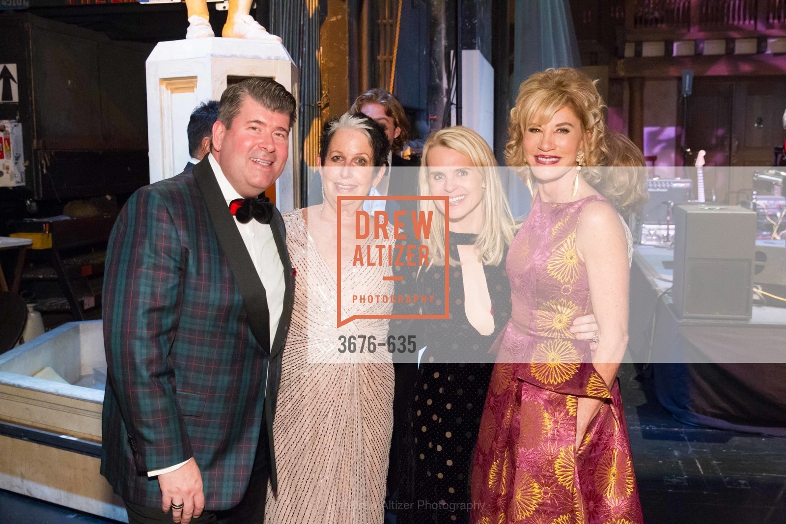 Alan Morrell, Karen Kubin, Jane Mudge, Mary Poland, An Evening on the Stage Honoring Renaissance Man Gordon Getty, War Memorial Opera House. 301 Van Ness Ave, December 7th, 2015,Drew Altizer, Drew Altizer Photography, full-service event agency, private events, San Francisco photographer, photographer California