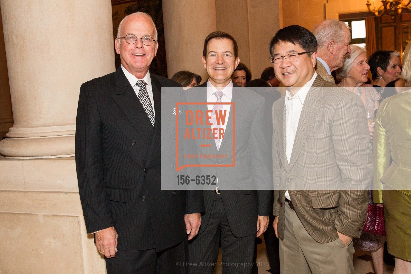 Larry Kern, Trent Norris, William Wong, SAN FRANCISCO OPERA at Carolands with Performance by Bryn Terfel, US, October 17th, 2013, Photo #156-6352 Larry Kern, Trent Norris, William Wong, Photo #156-6352