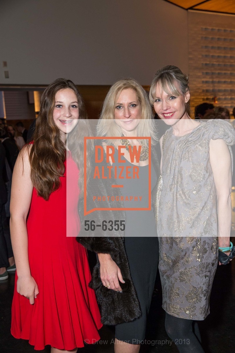Maia Shwarts, Joni Binder Shwarts, Christine Suppes, Christian Marclay: The Clock Opening Reception at SFMOMA, US, April 2nd, 2013, Photo #56-6355 Maia Shwarts, Joni Binder Shwarts, Christine Suppes, Photo #56-6355