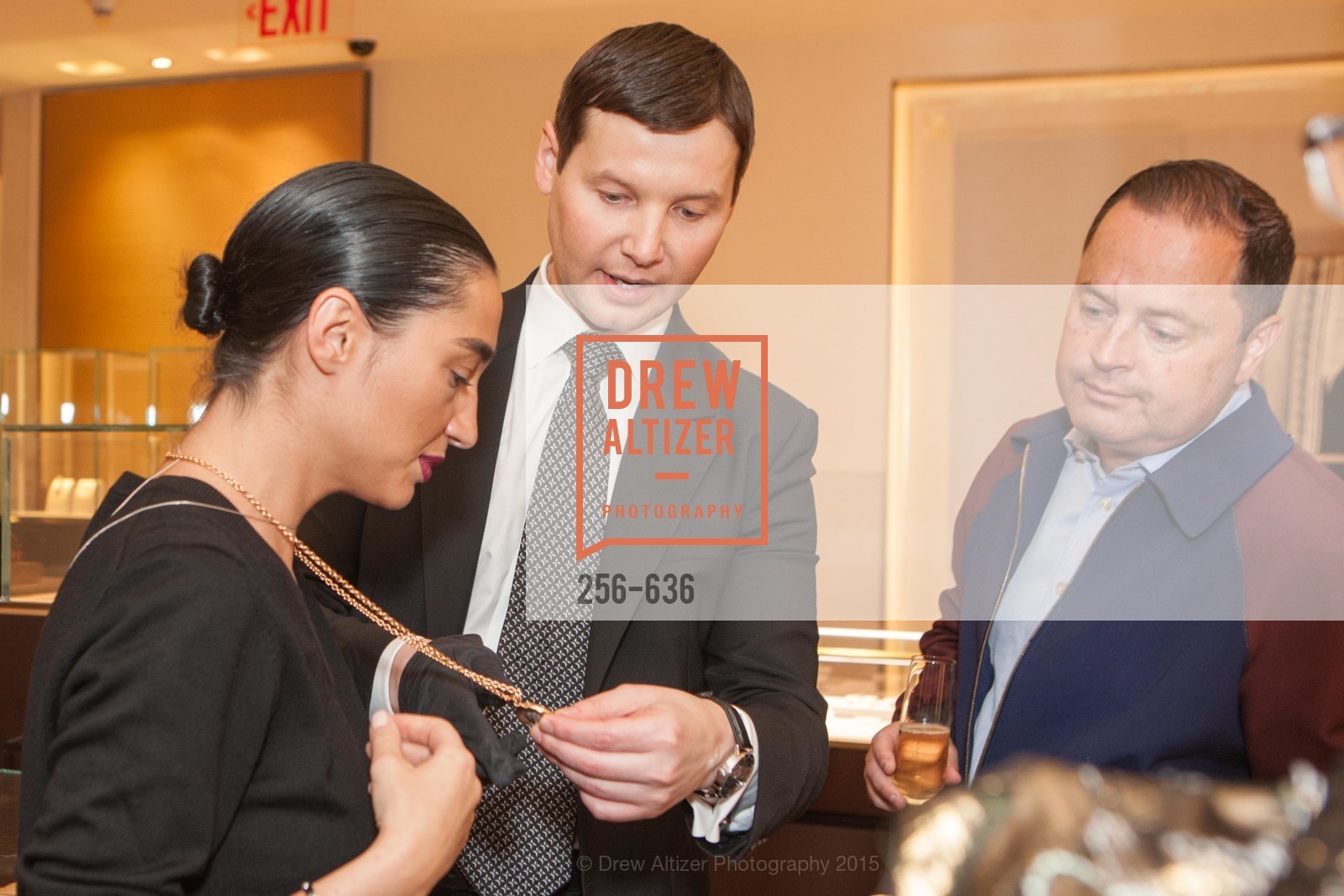 Olya Dzilikhova, Ivan Bekichev, Edward Dubrovsky, Bulgari San Francisco Presents WINE, WHISKEY & WATCHES, Bulgari San Francisco. 200 Stockton Street, December 8th, 2015,Drew Altizer, Drew Altizer Photography, full-service agency, private events, San Francisco photographer, photographer california
