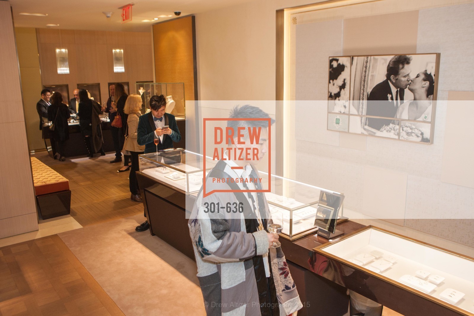 Keyuan Vhao, Bulgari San Francisco Presents WINE, WHISKEY & WATCHES, Bulgari San Francisco. 200 Stockton Street, December 8th, 2015,Drew Altizer, Drew Altizer Photography, full-service agency, private events, San Francisco photographer, photographer california