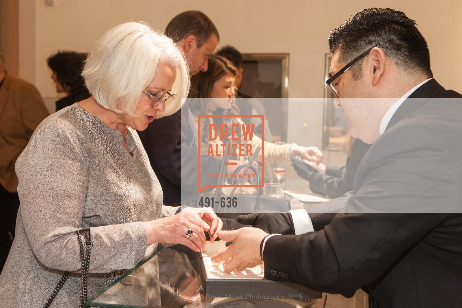 Karen Sanford, Neil Kimura, Bulgari San Francisco Presents WINE, WHISKEY & WATCHES, Bulgari San Francisco. 200 Stockton Street, December 8th, 2015,Drew Altizer, Drew Altizer Photography, full-service agency, private events, San Francisco photographer, photographer california