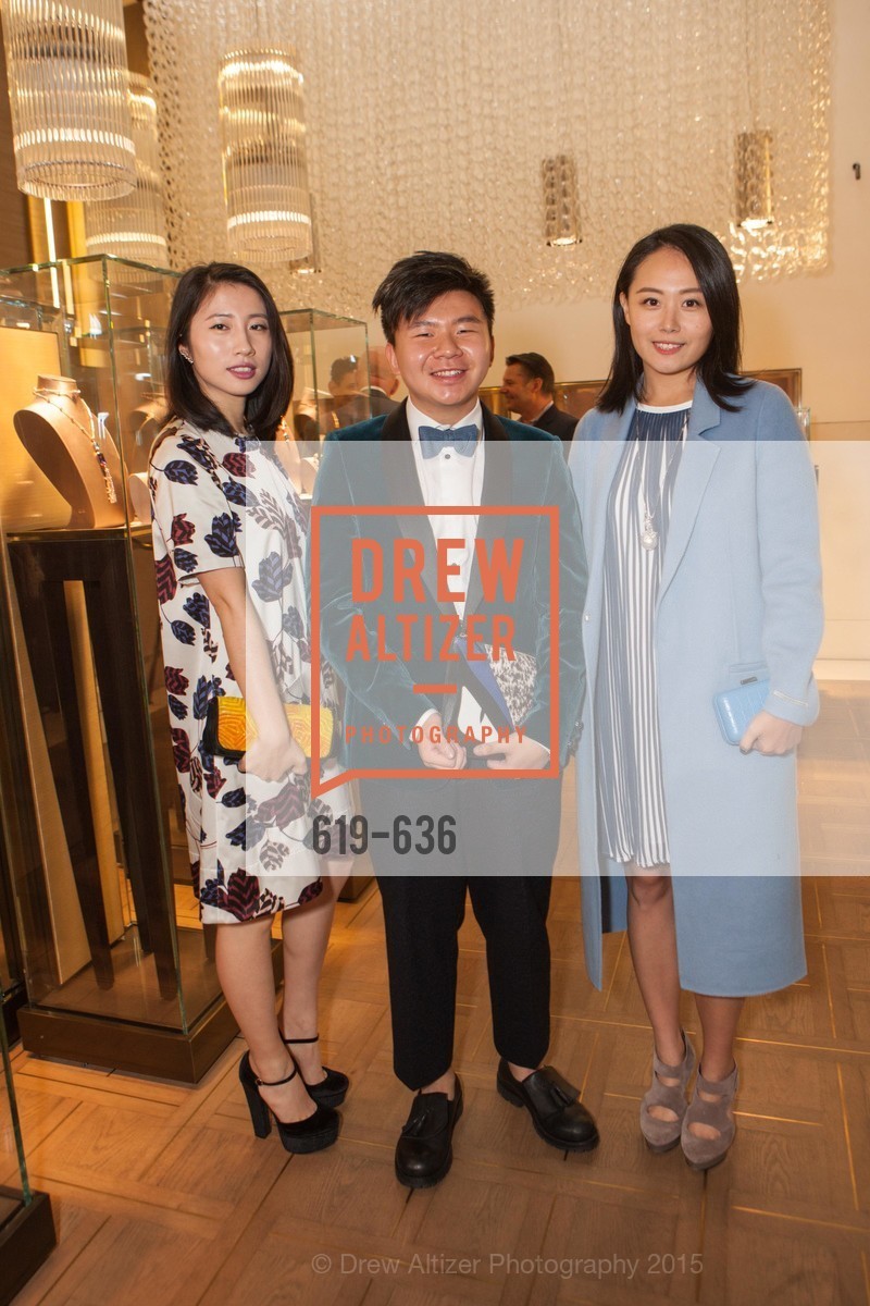Youran Han, Arnold Sin, Joanne Lu, Bulgari San Francisco Presents WINE, WHISKEY & WATCHES, Bulgari San Francisco. 200 Stockton Street, December 8th, 2015,Drew Altizer, Drew Altizer Photography, full-service event agency, private events, San Francisco photographer, photographer California
