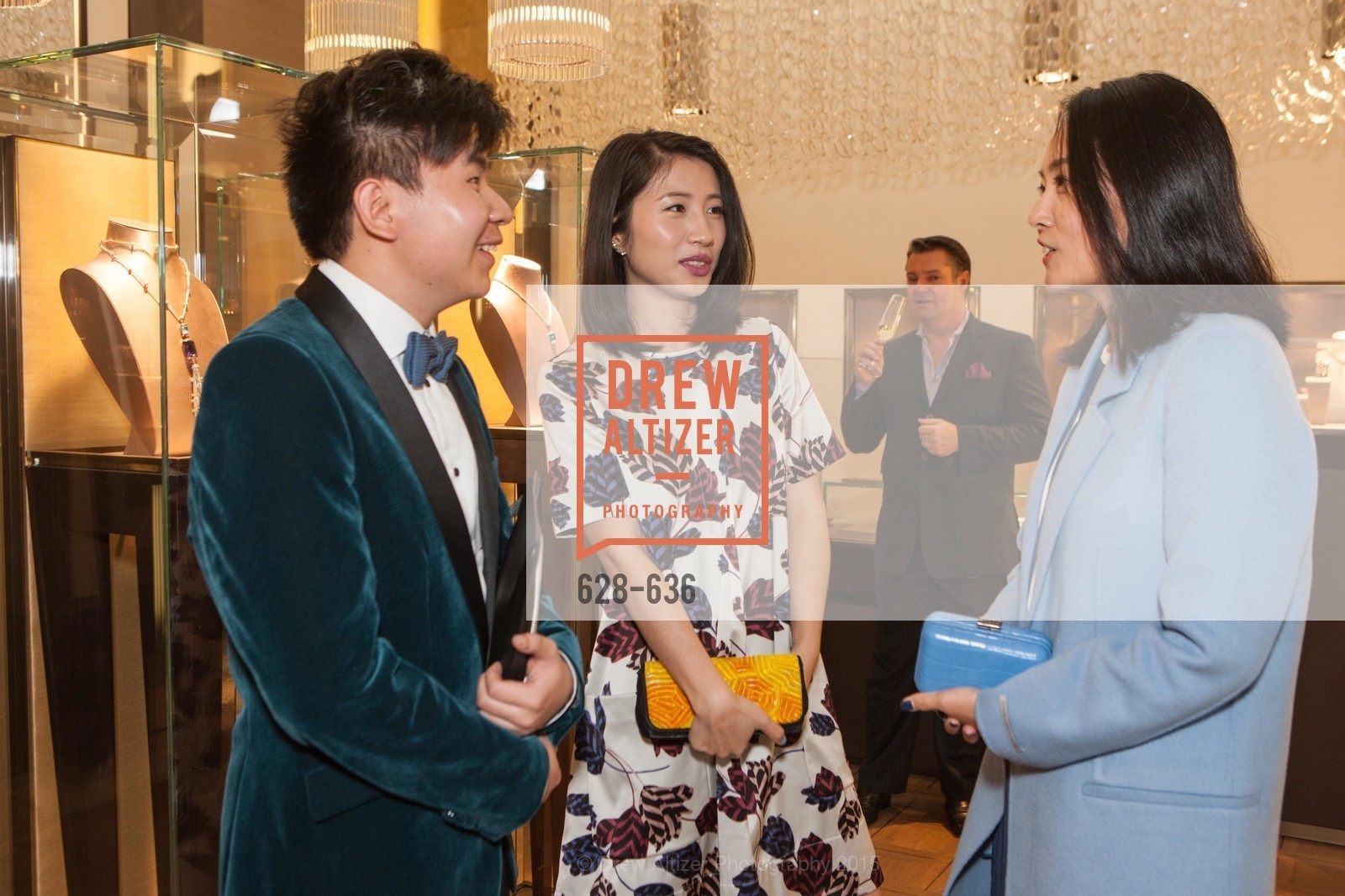 Youran Han, Arnold Sin, Joanne Lu, Bulgari San Francisco Presents WINE, WHISKEY & WATCHES, Bulgari San Francisco. 200 Stockton Street, December 8th, 2015,Drew Altizer, Drew Altizer Photography, full-service agency, private events, San Francisco photographer, photographer california