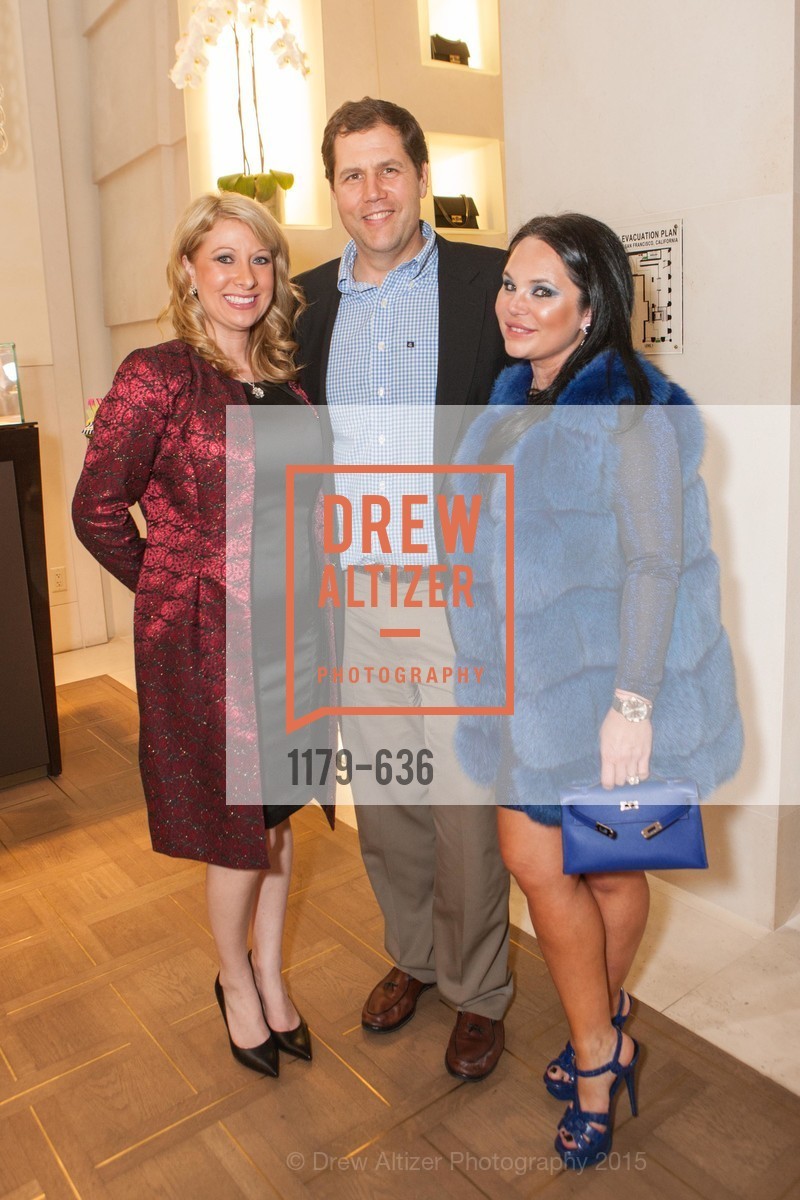 Jennifer Mancuso, Drew Altizer, Rada Katz, Bulgari San Francisco Presents WINE, WHISKEY & WATCHES, Bulgari San Francisco. 200 Stockton Street, December 8th, 2015, Photo #1179-636 Jennifer Mancuso, Drew Altizer, Rada Katz, Photo #1179-636