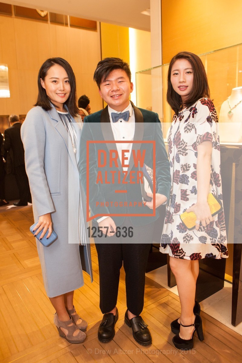 Joanne Lu, Arnold Sin, Youran Han, Bulgari San Francisco Presents WINE, WHISKEY & WATCHES, Bulgari San Francisco. 200 Stockton Street, December 8th, 2015, Photo #1257-636 Joanne Lu, Arnold Sin, Youran Han, Photo #1257-636