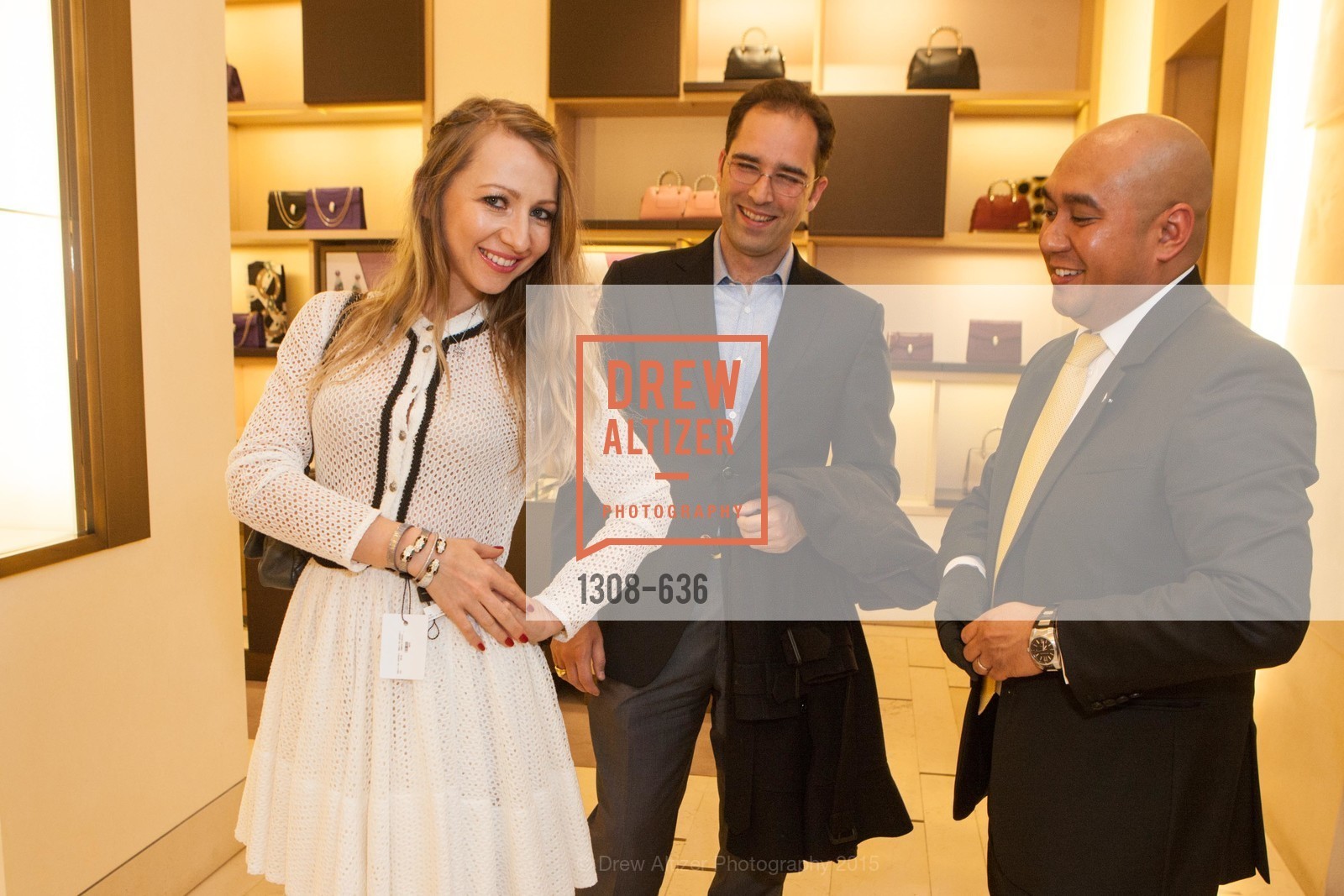 Svetlana Gilenko, Paul Wagner, Eric Padua, Bulgari San Francisco Presents WINE, WHISKEY & WATCHES, Bulgari San Francisco. 200 Stockton Street, December 8th, 2015,Drew Altizer, Drew Altizer Photography, full-service agency, private events, San Francisco photographer, photographer california