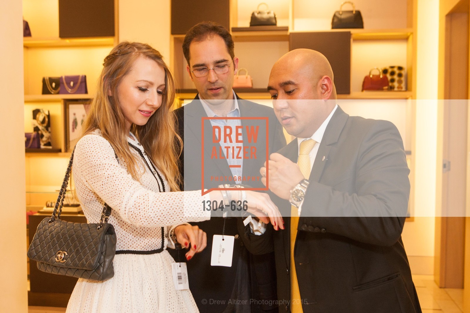 Svetlana Gilenko, Paul Wagner, Eric Padua, Bulgari San Francisco Presents WINE, WHISKEY & WATCHES, Bulgari San Francisco. 200 Stockton Street, December 8th, 2015,Drew Altizer, Drew Altizer Photography, full-service agency, private events, San Francisco photographer, photographer california