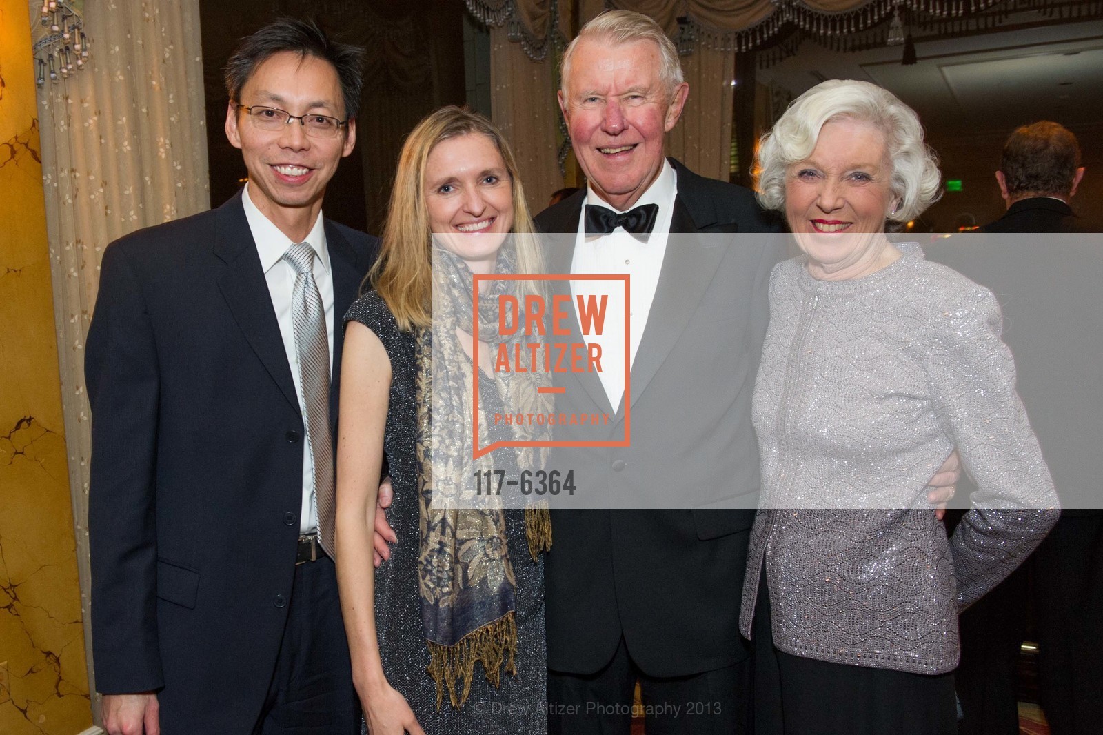 Peter Teng, Marzena Jurek, Norm Wallin, Katherine Wallin, 25th Anniversary Holiday HOB NOB ON THE HILL, US, December 6th, 2013,Drew Altizer, Drew Altizer Photography, full-service agency, private events, San Francisco photographer, photographer california