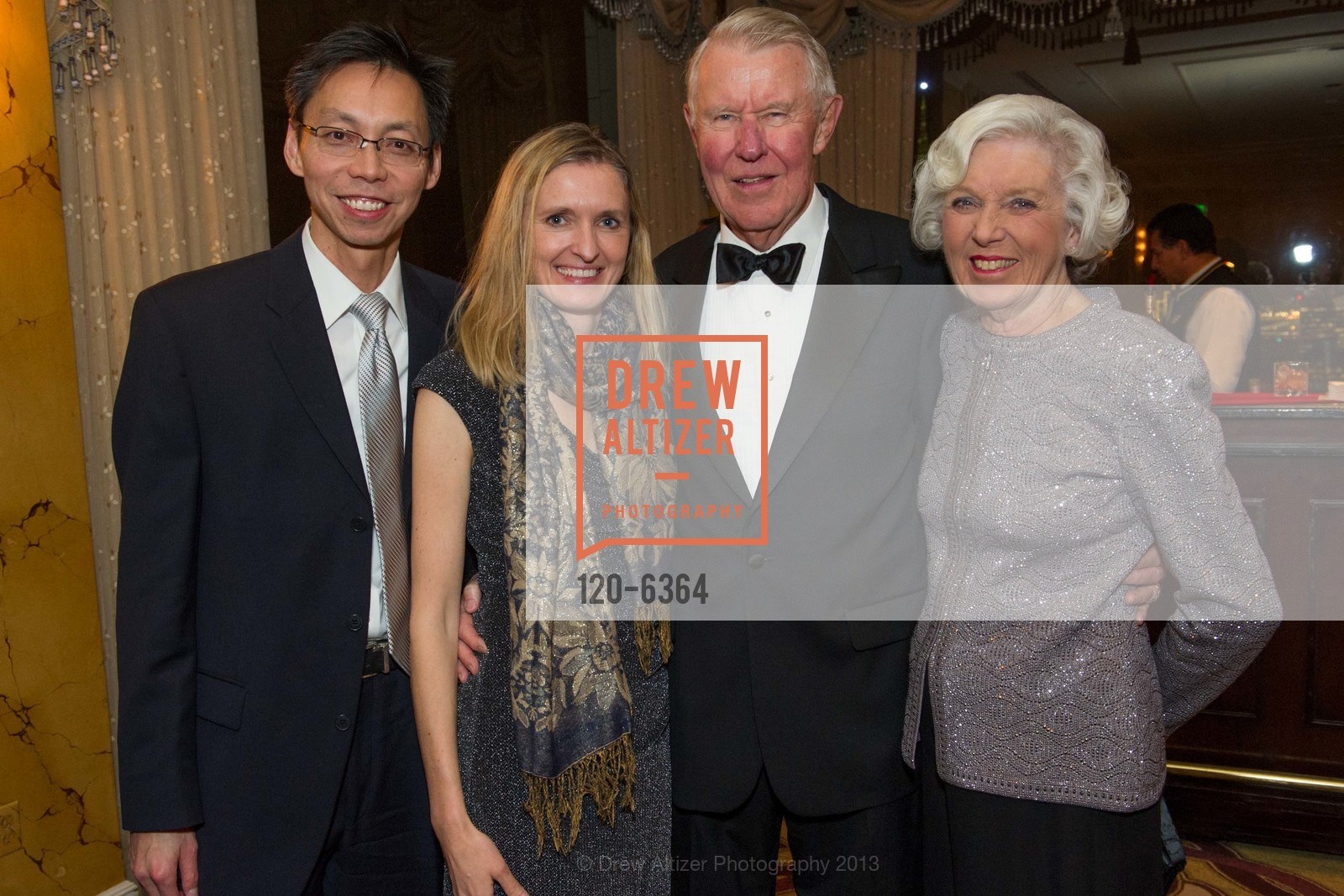 Peter Teng, Marzena Jurek, Norm Wallin, Katherine Wallin, 25th Anniversary Holiday HOB NOB ON THE HILL, US, December 6th, 2013,Drew Altizer, Drew Altizer Photography, full-service agency, private events, San Francisco photographer, photographer california