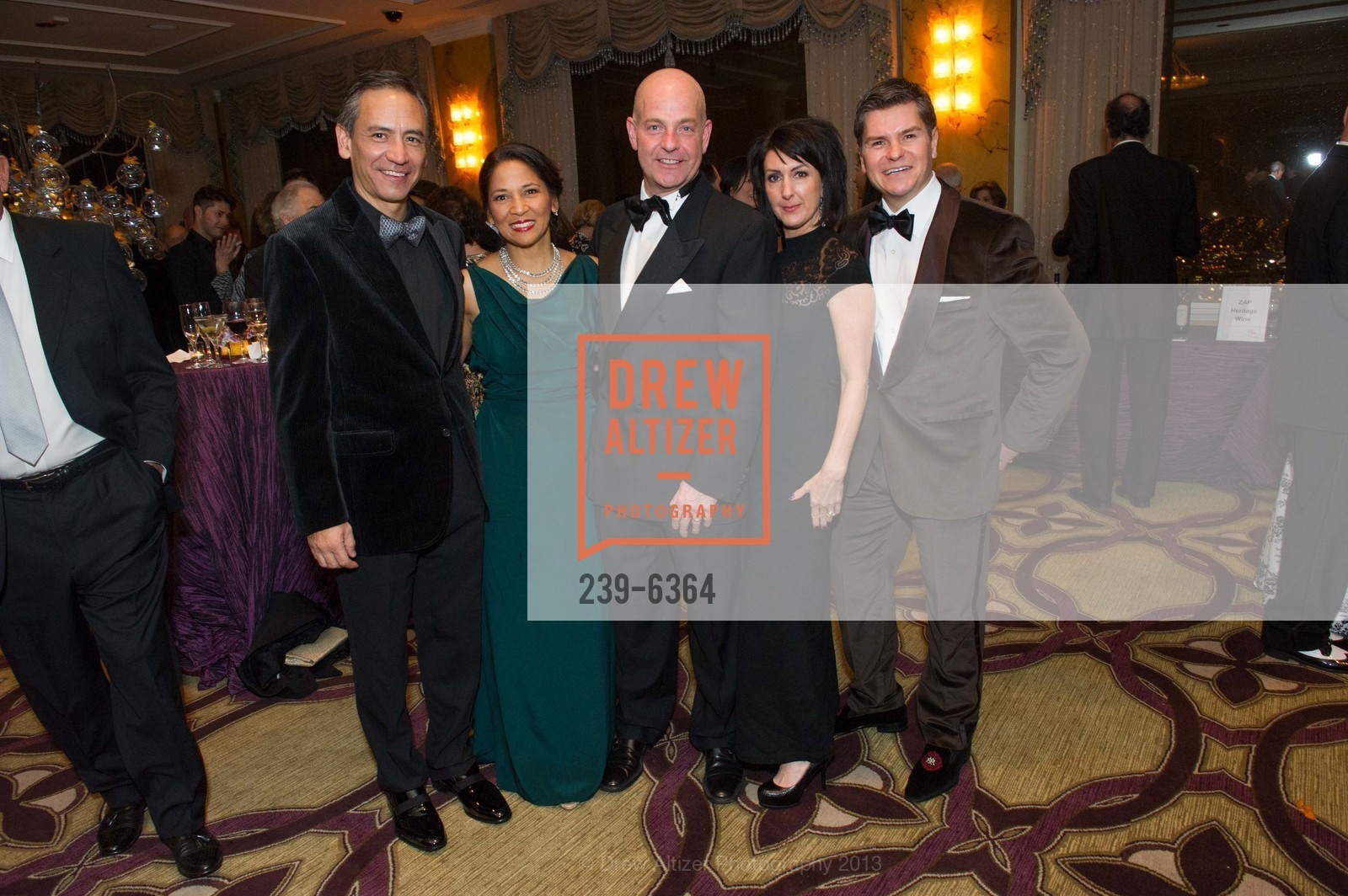 Charles Gee, Darlene Fong, Kevin Causey, Christine Gee, Chris Meza, 25th Anniversary Holiday HOB NOB ON THE HILL, US, December 6th, 2013,Drew Altizer, Drew Altizer Photography, full-service agency, private events, San Francisco photographer, photographer california