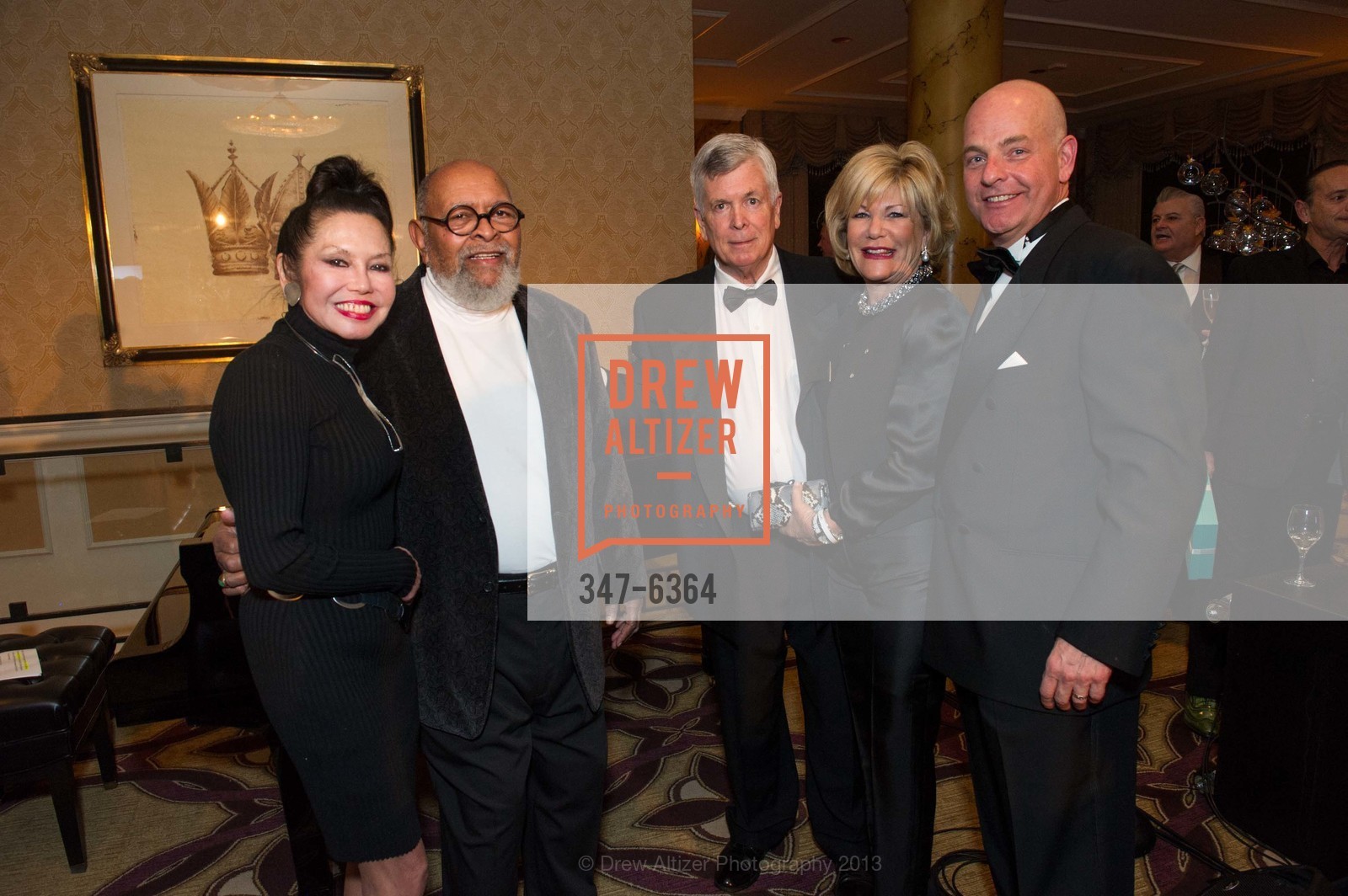 Janice Mirikirtani, Reverend Cecil Williams, Tom Hennessy, Lorraine Hennessy, Kevin Causey, 25th Anniversary Holiday HOB NOB ON THE HILL, US, December 6th, 2013,Drew Altizer, Drew Altizer Photography, full-service agency, private events, San Francisco photographer, photographer california